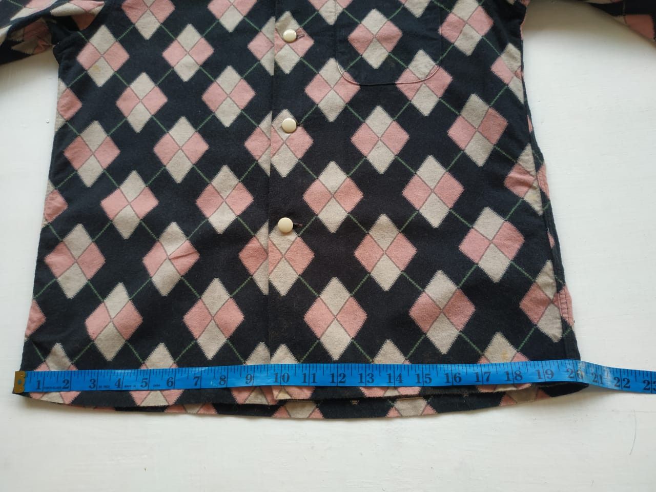 Sugar Cane Fit S to M, Style Eyes Sugarcane Rockability Argyle Shirt Size US S / EU 44-46 / 1 - 17 Thumbnail