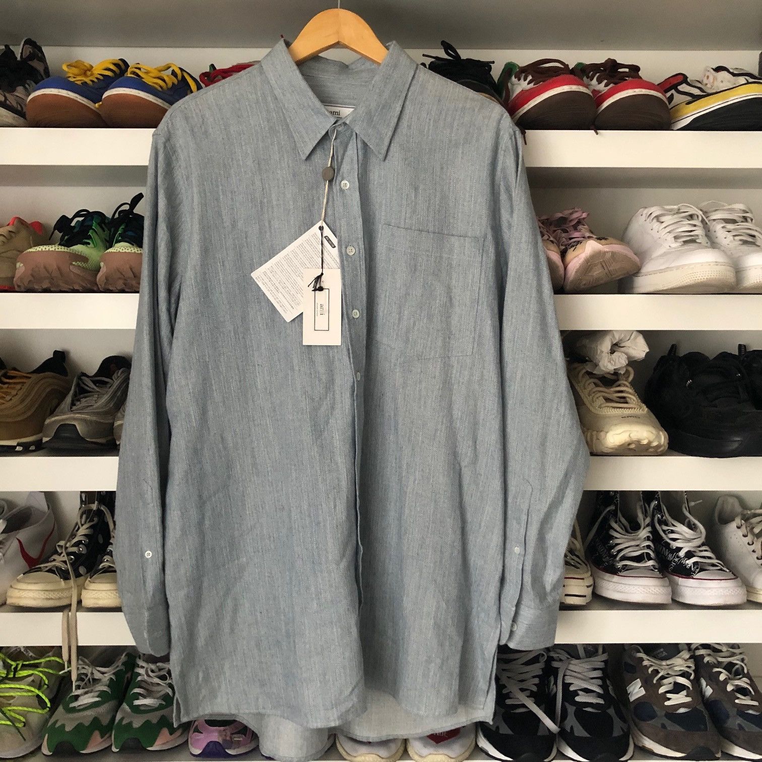AMI AMI PARIS ALEXANDRE MATTIUSSI Button Up Overshirt Size US L / EU 52-54 / 3 - 3 Thumbnail