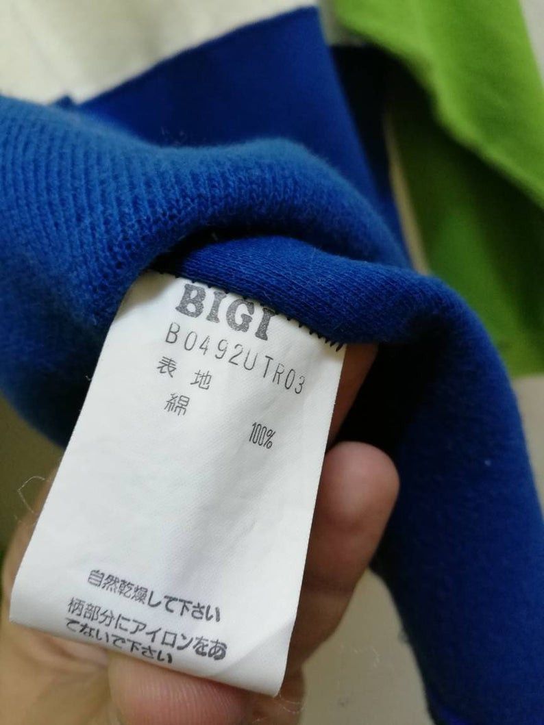 BIGI Vintage JUST BIGI JAPAN Sweatshirt 3 Colour Size US L / EU 52-54 / 3 - 8 Thumbnail