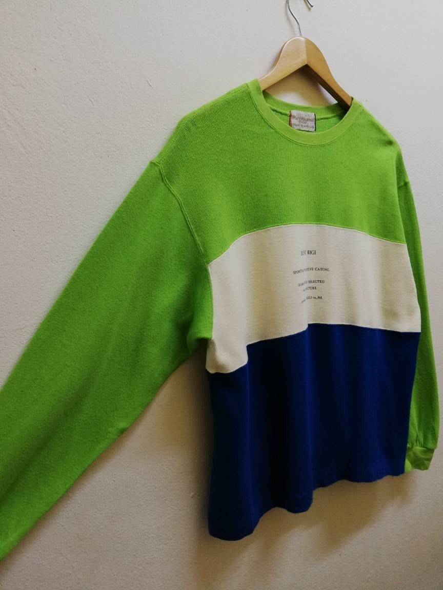 BIGI Vintage JUST BIGI JAPAN Sweatshirt 3 Colour Size US L / EU 52-54 / 3 - 3 Thumbnail