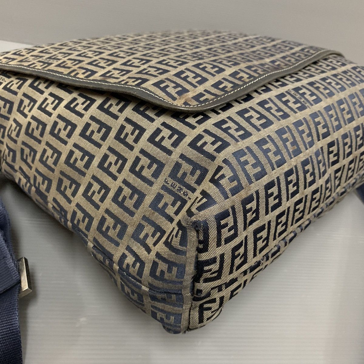 Fendi Fendi Zucchino Blue Mesengger Bag Size ONE SIZE - 4 Thumbnail