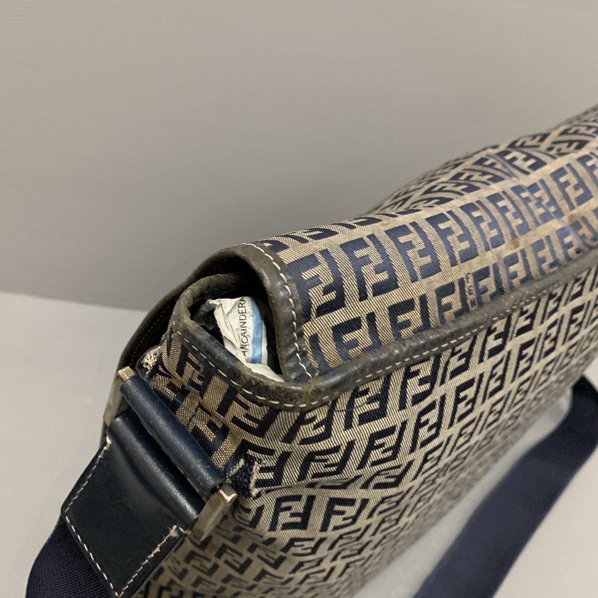 Fendi Fendi Zucchino Blue Mesengger Bag Size ONE SIZE - 7 Thumbnail