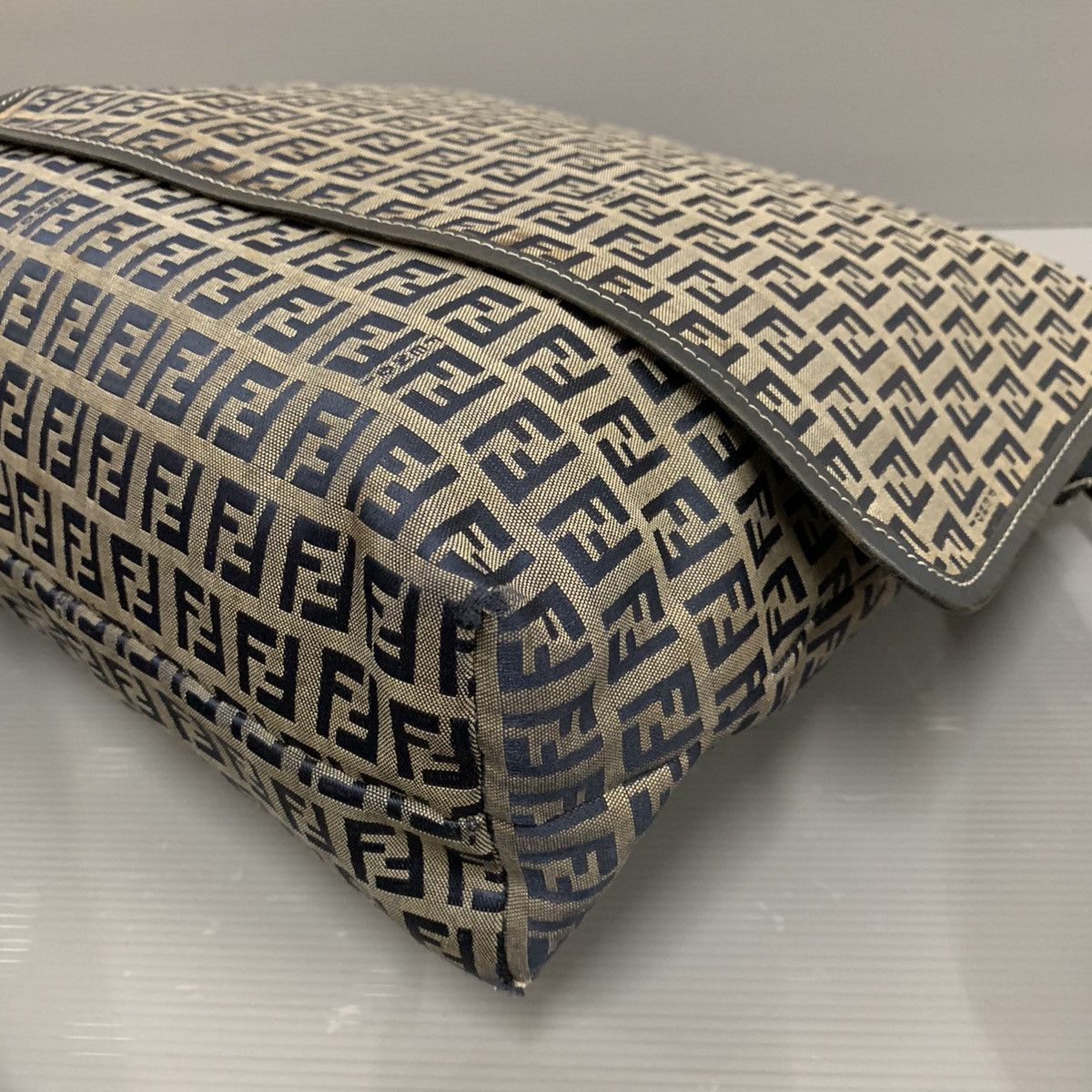 Fendi Fendi Zucchino Blue Mesengger Bag Size ONE SIZE - 5 Thumbnail