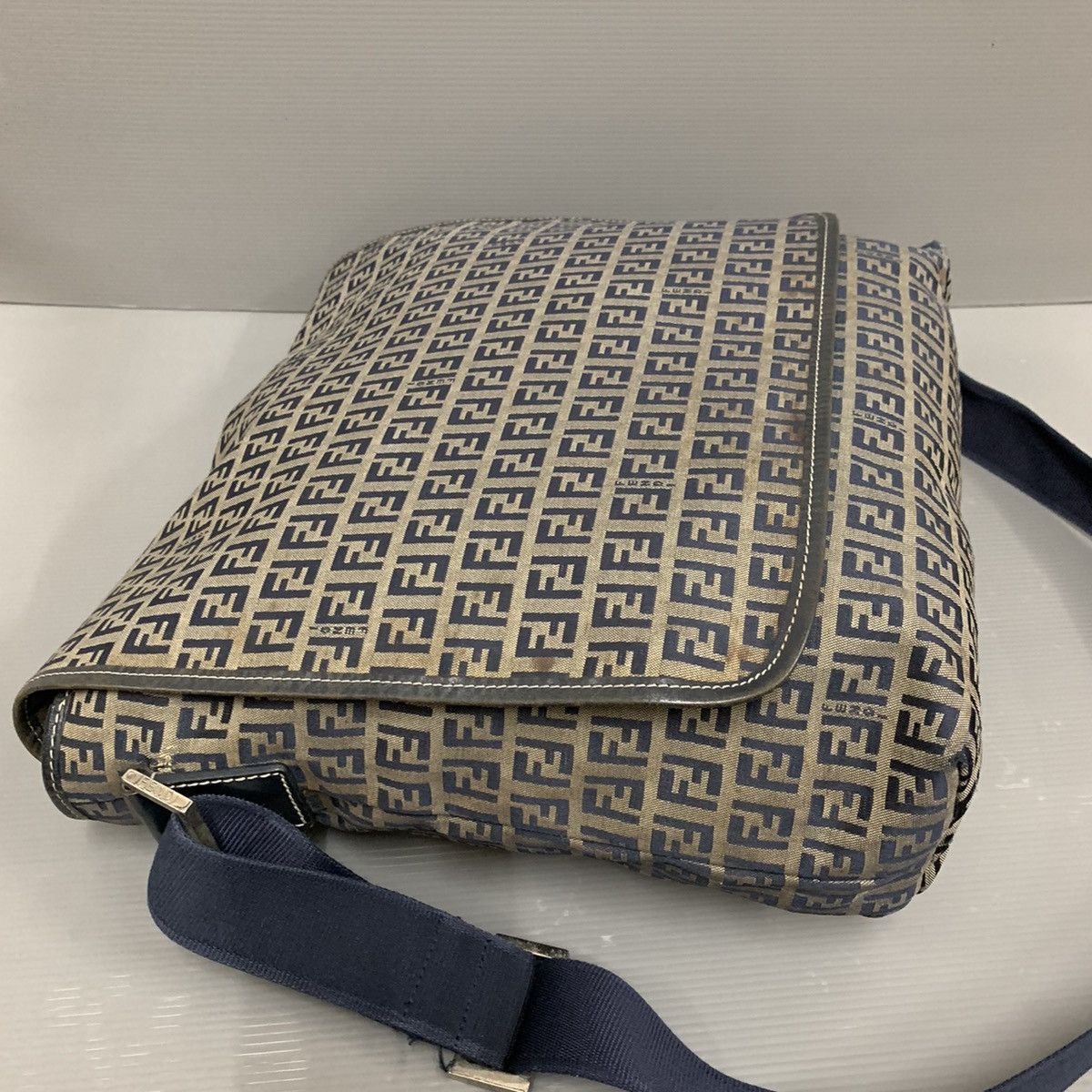 Fendi Fendi Zucchino Blue Mesengger Bag Size ONE SIZE - 3 Thumbnail