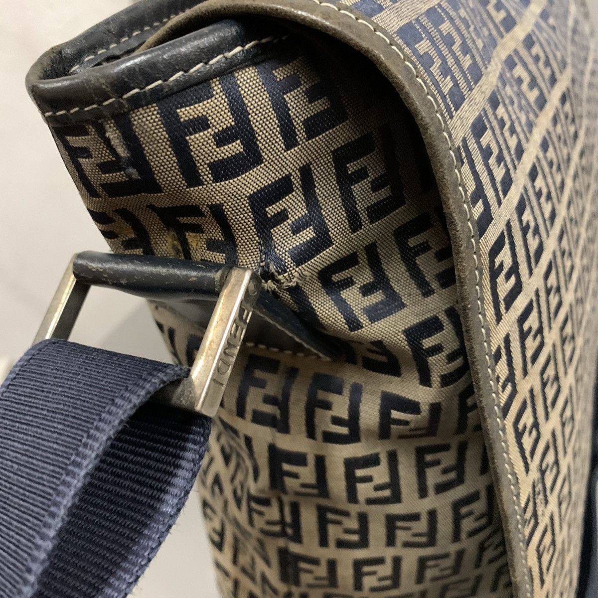 Fendi Fendi Zucchino Blue Mesengger Bag Size ONE SIZE - 11 Thumbnail