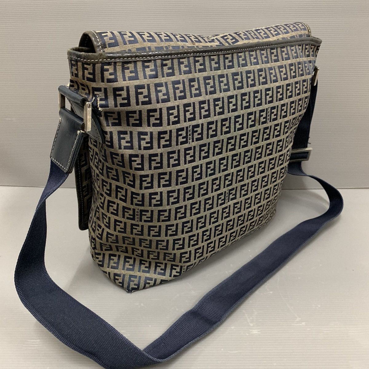 Fendi Fendi Zucchino Blue Mesengger Bag Size ONE SIZE - 6 Thumbnail