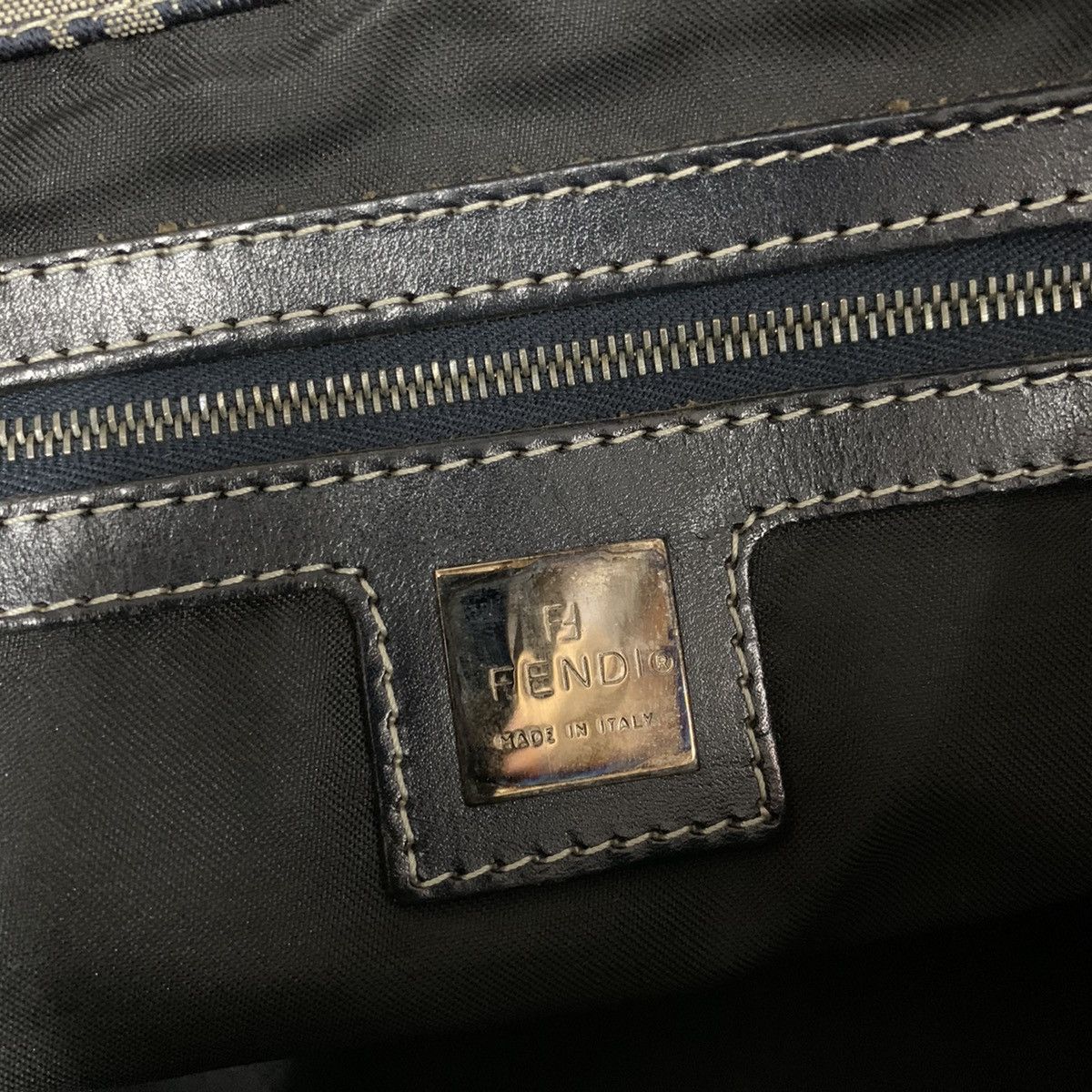 Fendi Fendi Zucchino Blue Mesengger Bag Size ONE SIZE - 16 Thumbnail