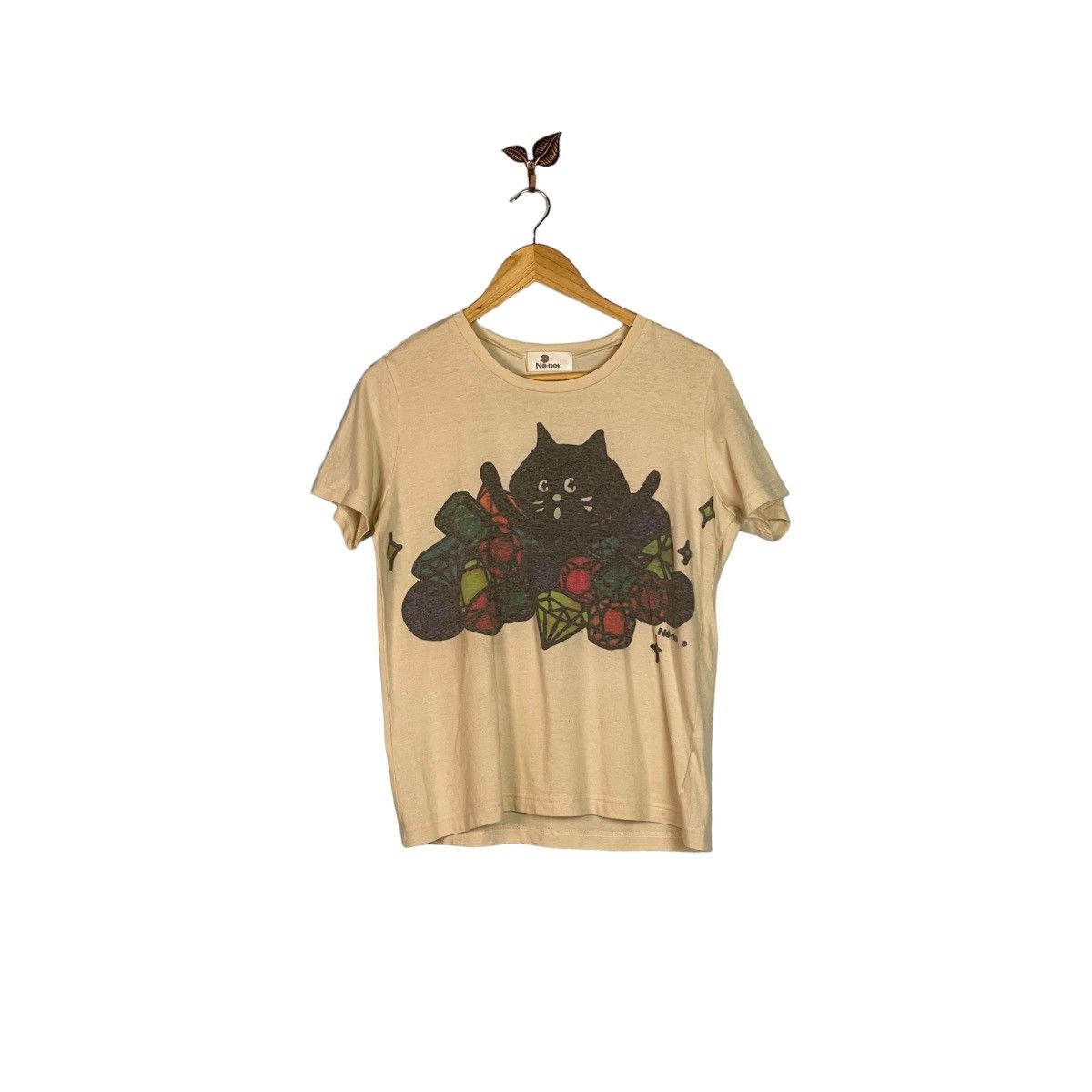 Issey Miyake 🔥LAST PRICE🔥Ne-net By Issey Miyake Diamond Cat Cartoon Tee Size US S / EU 44-46 / 1 - 1 Thumbnail