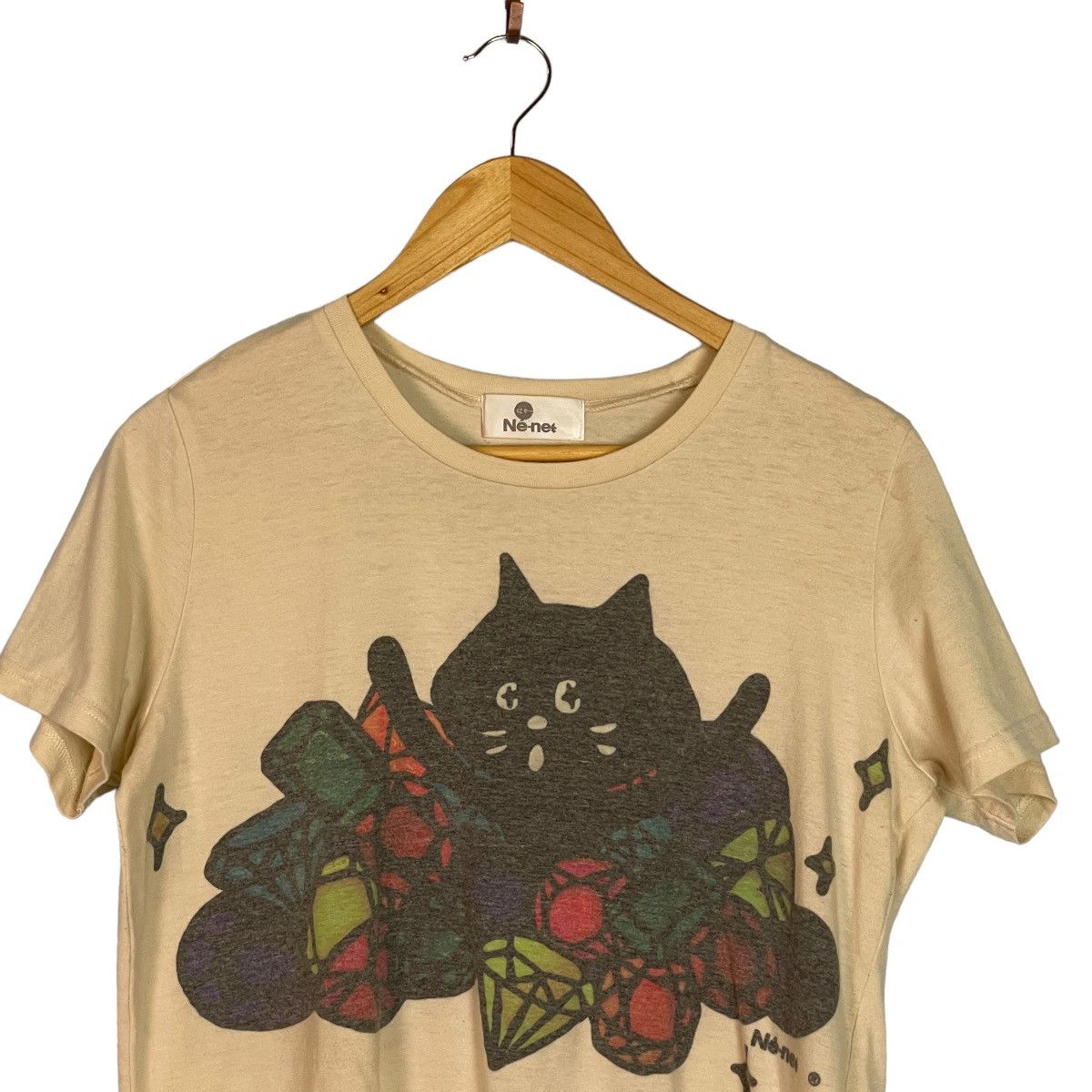 Issey Miyake 🔥LAST PRICE🔥Ne-net By Issey Miyake Diamond Cat Cartoon Tee Size US S / EU 44-46 / 1 - 3 Thumbnail