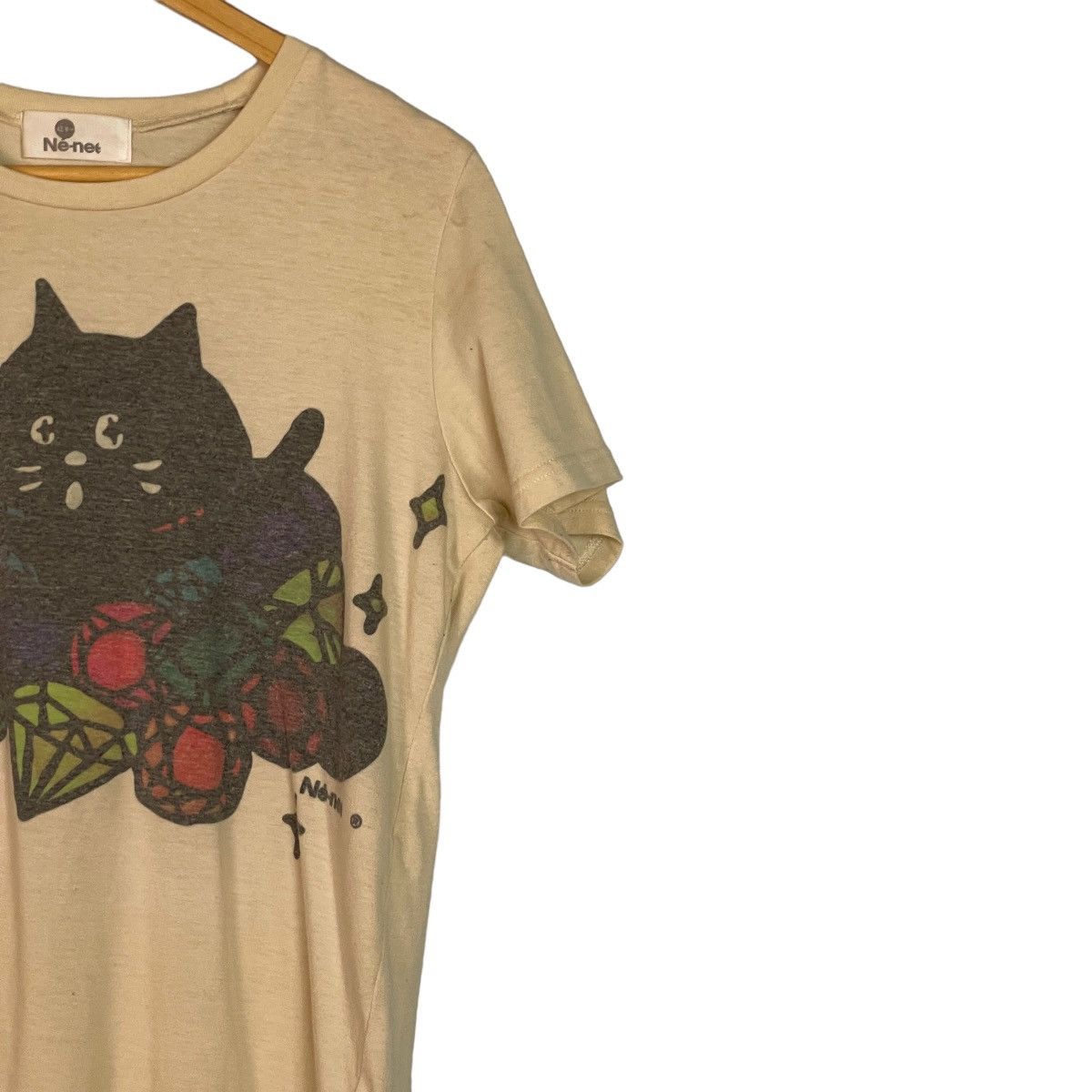 Issey Miyake 🔥LAST PRICE🔥Ne-net By Issey Miyake Diamond Cat Cartoon Tee Size US S / EU 44-46 / 1 - 4 Thumbnail