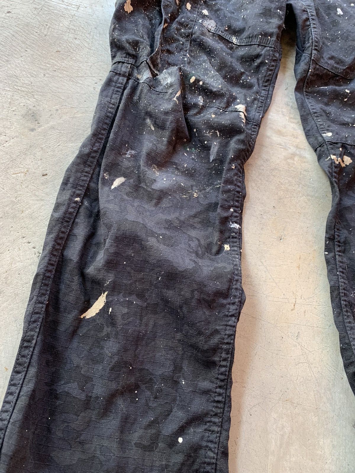 Japanese Brand × Vintage JapaneseBrand Gladiator Black Camo Painter Cargo Pant Size US 32 / EU 48 - 4 Thumbnail