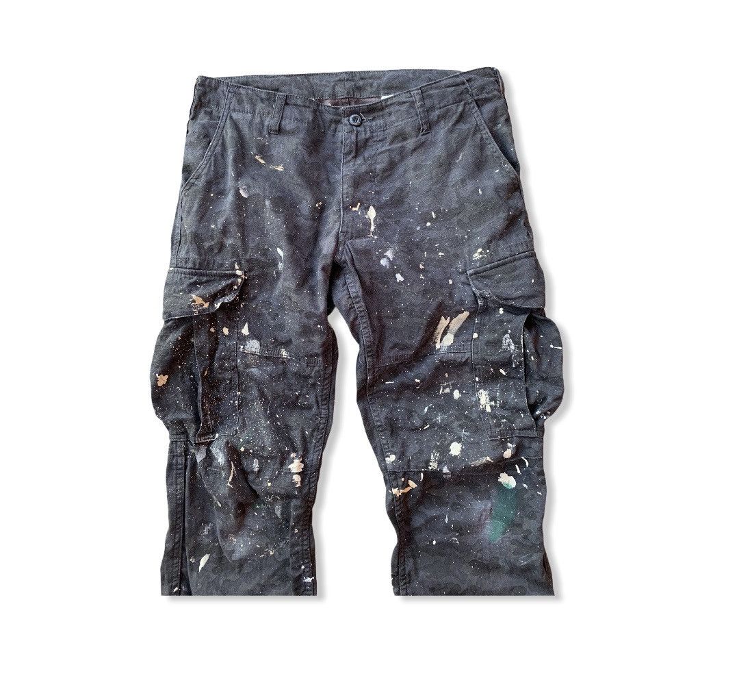 Japanese Brand × Vintage JapaneseBrand Gladiator Black Camo Painter Cargo Pant Size US 32 / EU 48 - 3 Thumbnail