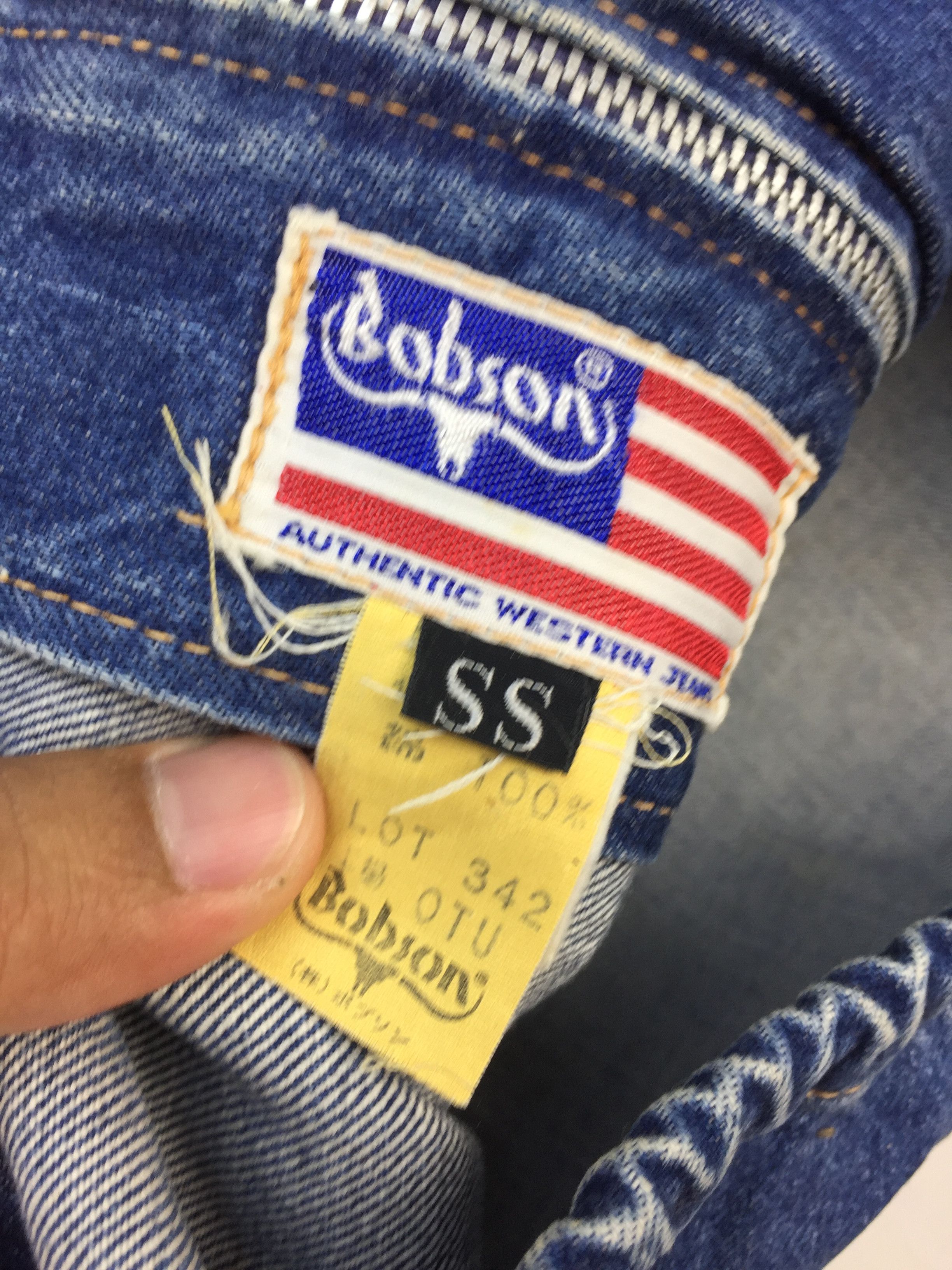 Vintage VINTAGE 70/80s BOBSON DENIM HOODIE Size US M / EU 48-50 / 2 - 4 Thumbnail