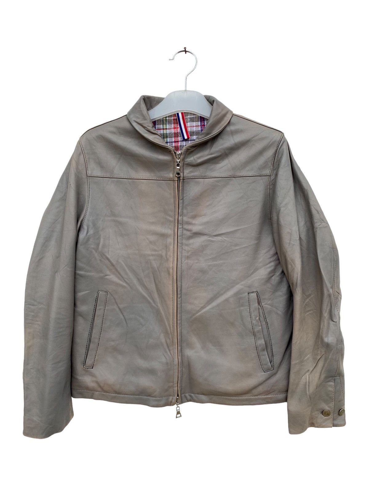 Beams Plus Beams Light Sun Faded Leather jacket Size US S / EU 44-46 / 1 - 1 Thumbnail