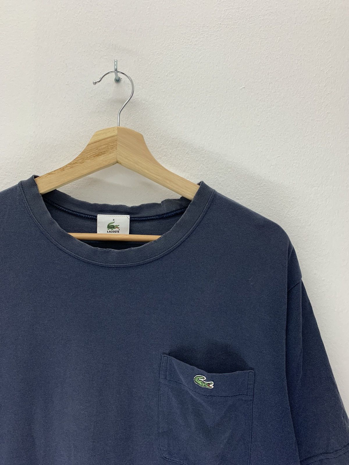 Lacoste × Vintage Vintage sun Faded Lacoste Pocket Tshirt Size US L / EU 52-54 / 3 - 2 Thumbnail