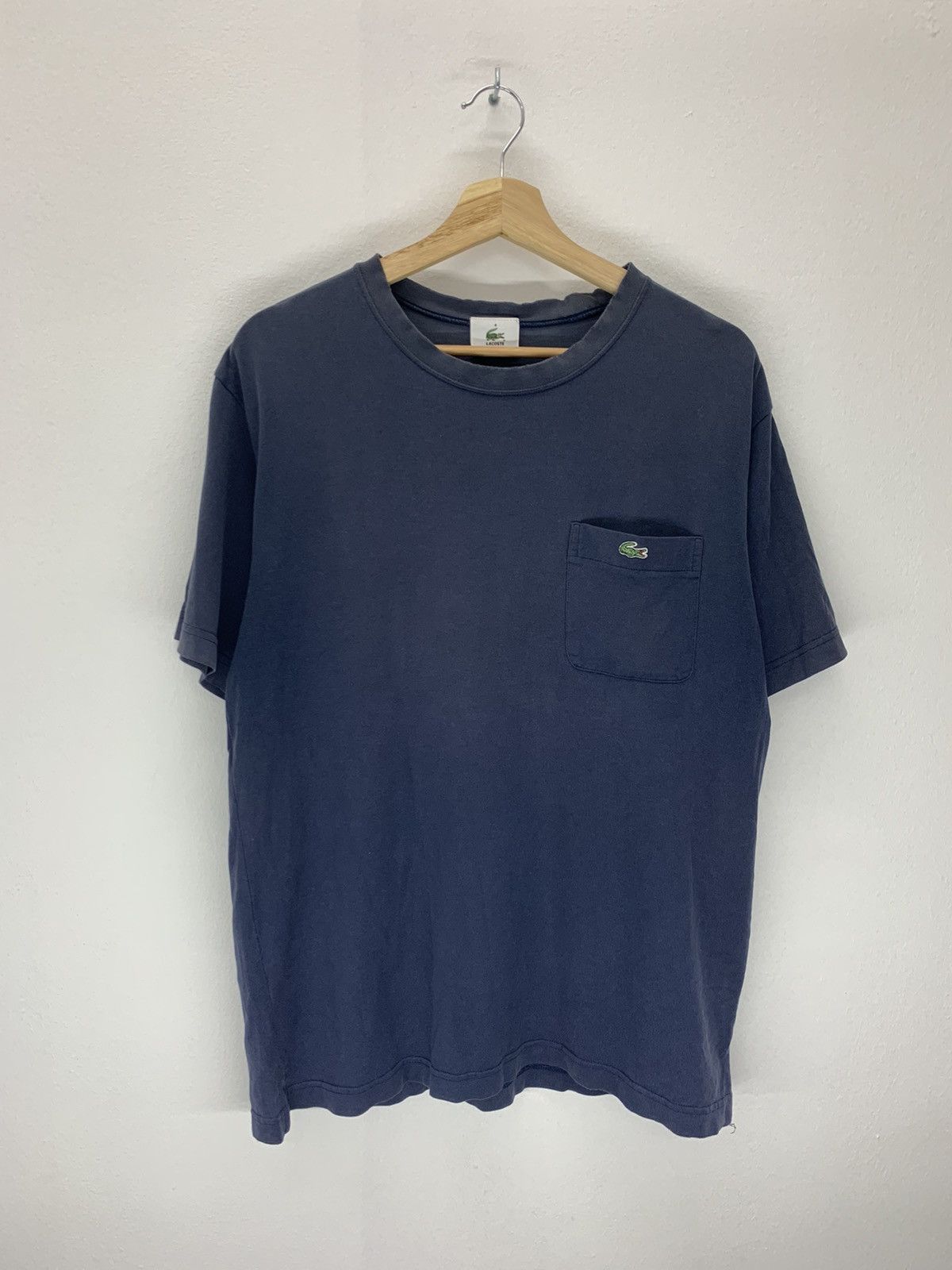 Lacoste × Vintage Vintage sun Faded Lacoste Pocket Tshirt Size US L / EU 52-54 / 3 - 1 Thumbnail