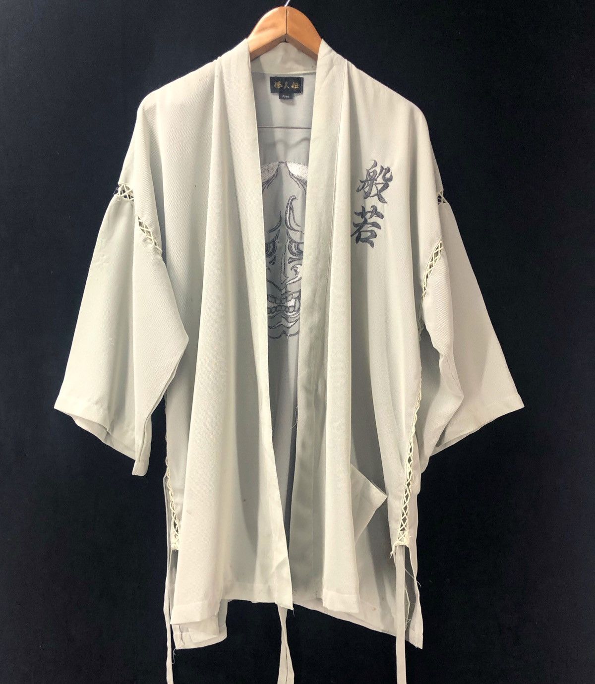 Japanese Brand Vtg Japanese Oni Demon Kimono Haori Traditional Hannya Mask Size US L / EU 52-54 / 3 - 4 Thumbnail