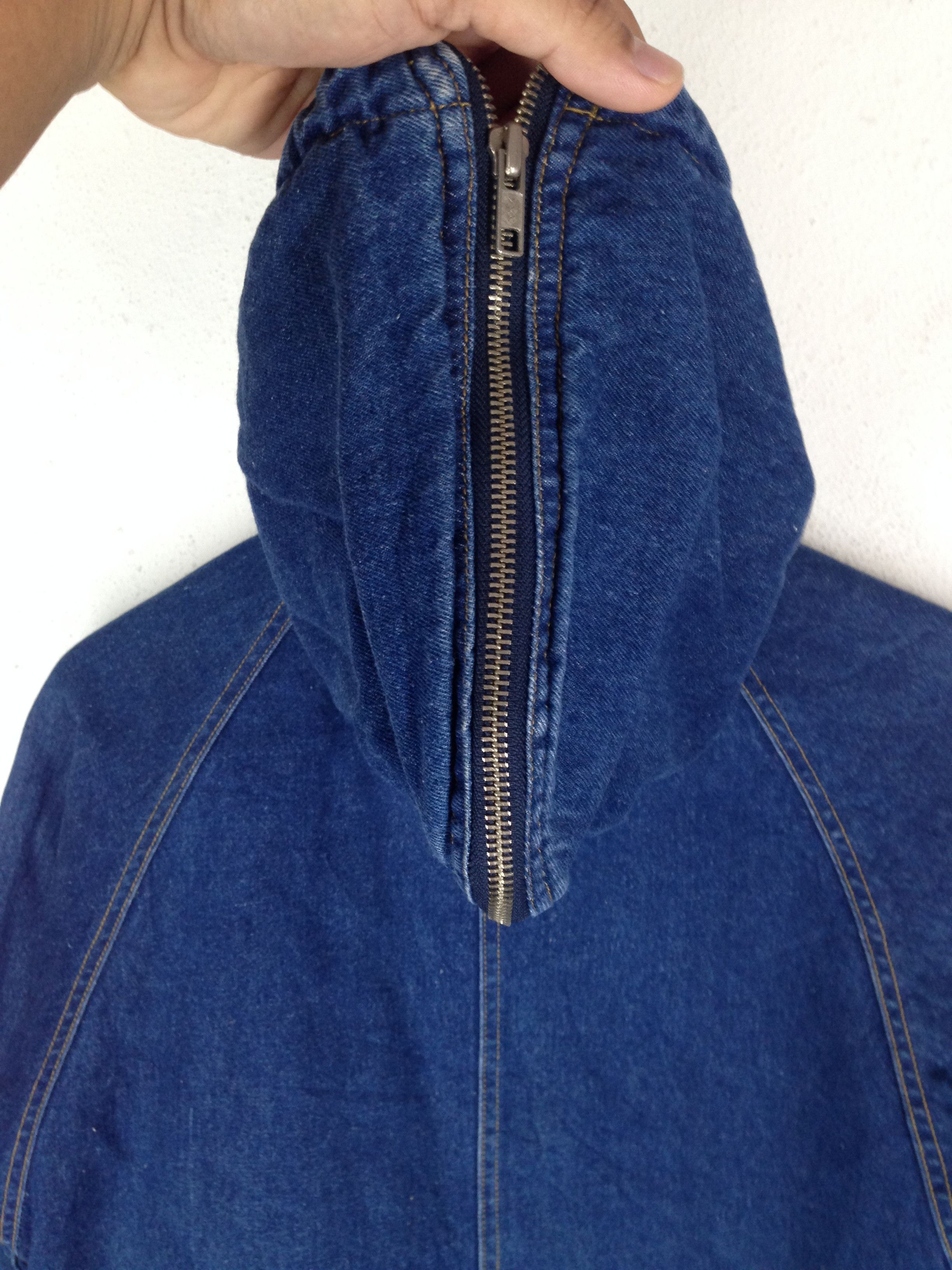 Designer × Handmade Vtg Marbolis Denim Toggle Jacket with Colorful Inner Lining Size US M / EU 48-50 / 2 - 6 Thumbnail