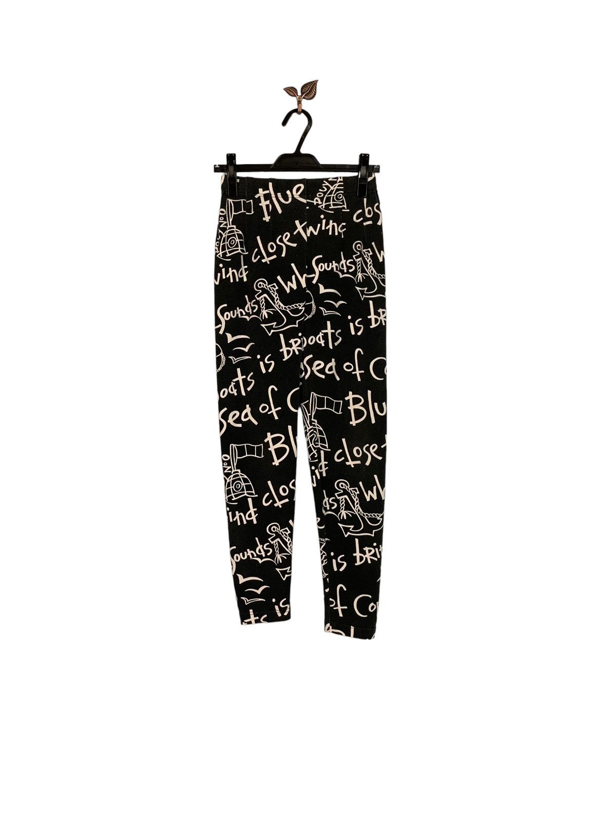 image of Jean Charles De Castelbajac Sport Pants Fullprint in Black, Men's (Size 30)