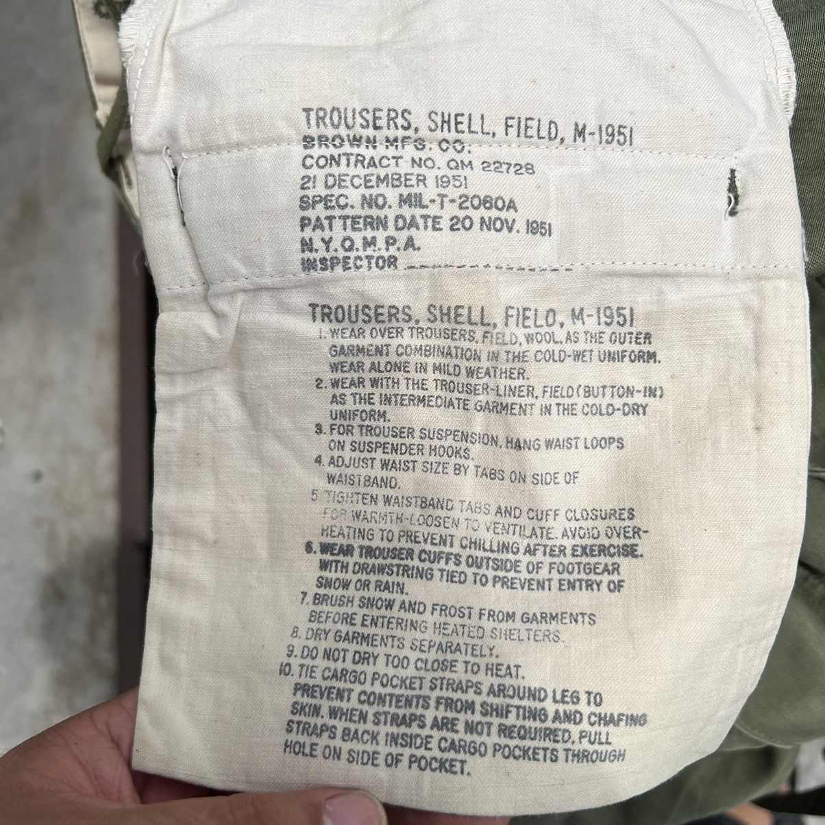 Vintage TRUE VINTAGE 1951 CARGO PANTS MILITARY WEAR MULTI POCKETS Size US 34 / EU 50 - 15 Thumbnail