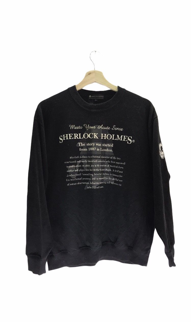 image of Detective Movie Sherlock Holmes Sweatshirt in Black, Men's (Size Large)