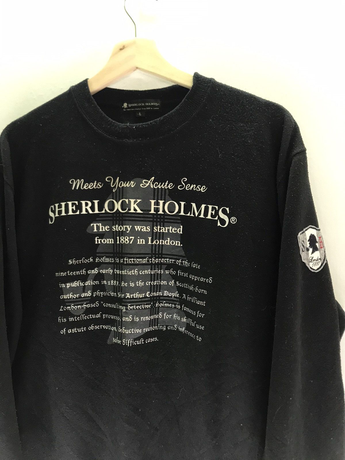 Vintage Vintage Detective Movie Sherlock Holmes Sweatshirt Size US L / EU 52-54 / 3 - 2 Thumbnail