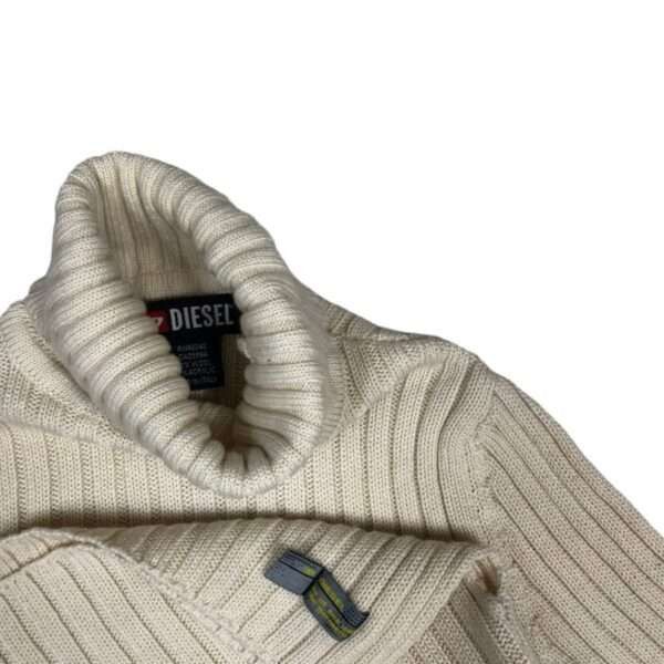 Diesel × Vintage Vintage Diesel Cyber Y2K Striped Turtleneck Size S / US 4 / IT 40 - 4 Thumbnail