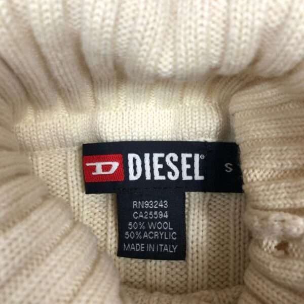 Diesel × Vintage Vintage Diesel Cyber Y2K Striped Turtleneck Size S / US 4 / IT 40 - 5 Thumbnail