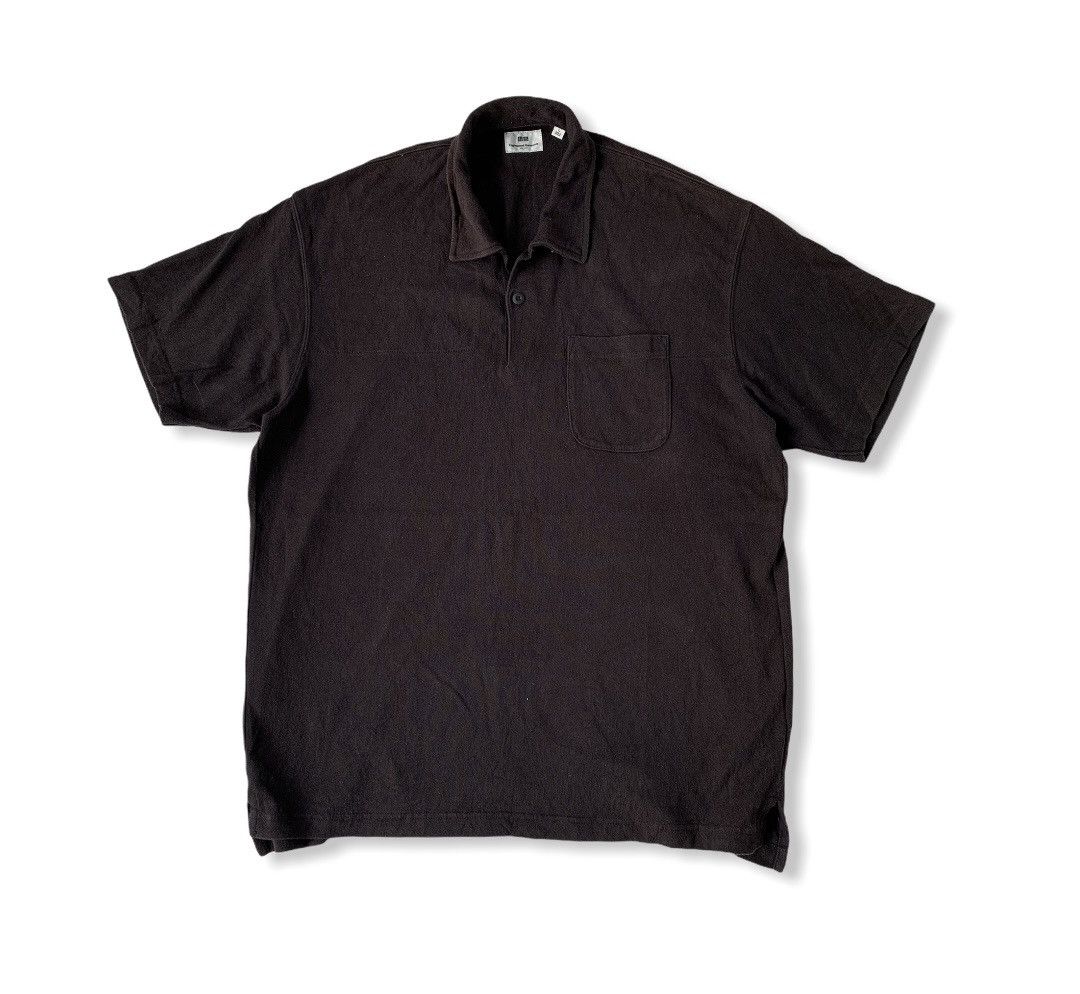 Faded Black Engineered Garments Uniqlo Polo Tshirt