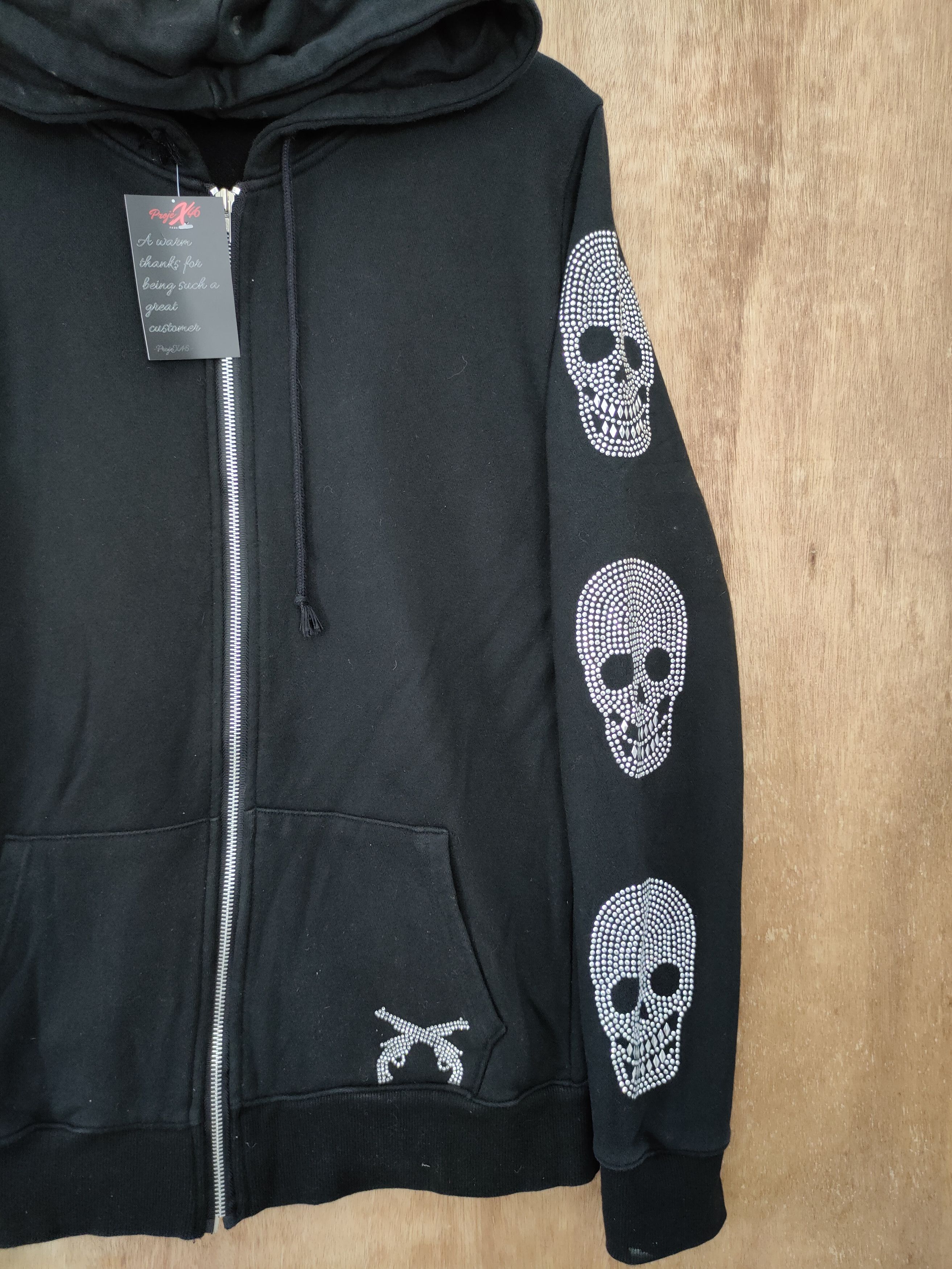 Japanese Brand DLL Japan punk skull diamond seditionarie sweatshirt #46-107 Size US M / EU 48-50 / 2 - 2 Thumbnail
