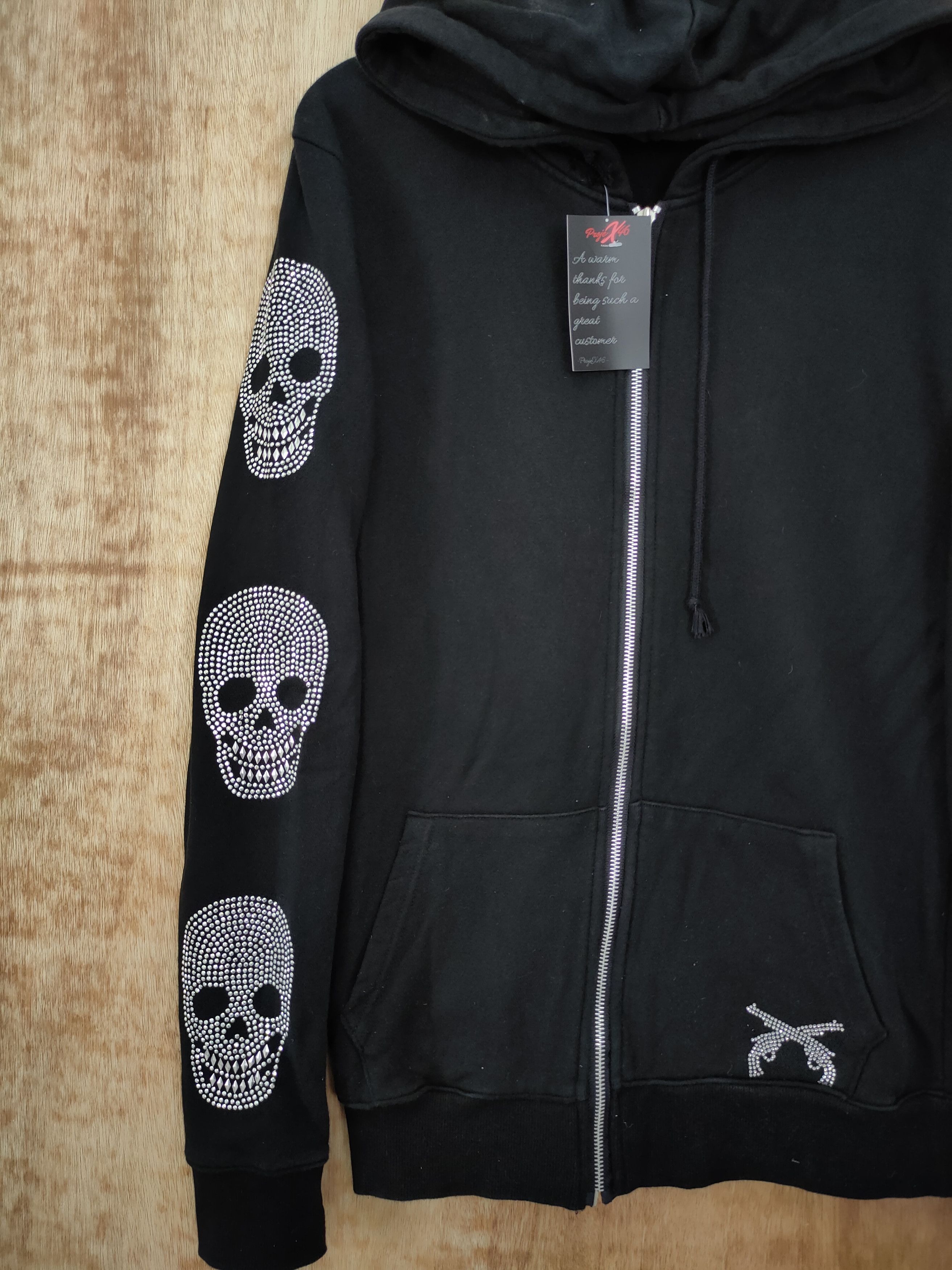 Japanese Brand DLL Japan punk skull diamond seditionarie sweatshirt #46-107 Size US M / EU 48-50 / 2 - 3 Thumbnail