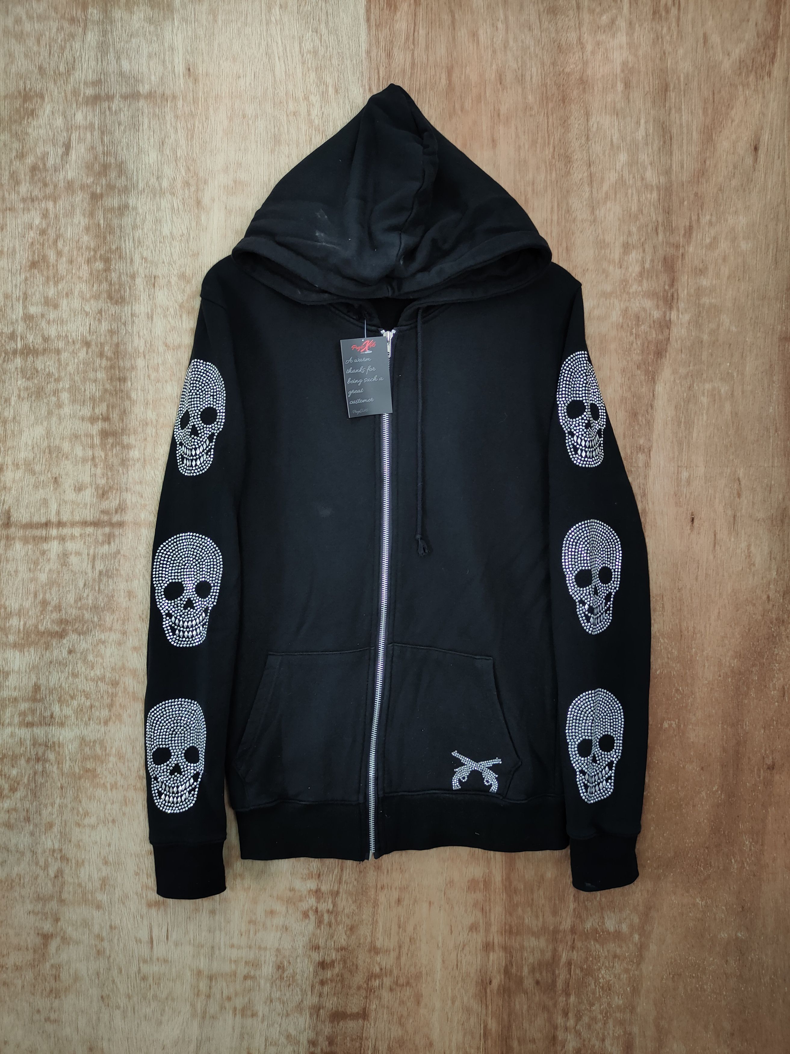 Japanese Brand DLL Japan punk skull diamond seditionarie sweatshirt #46-107 Size US M / EU 48-50 / 2 - 1 Thumbnail