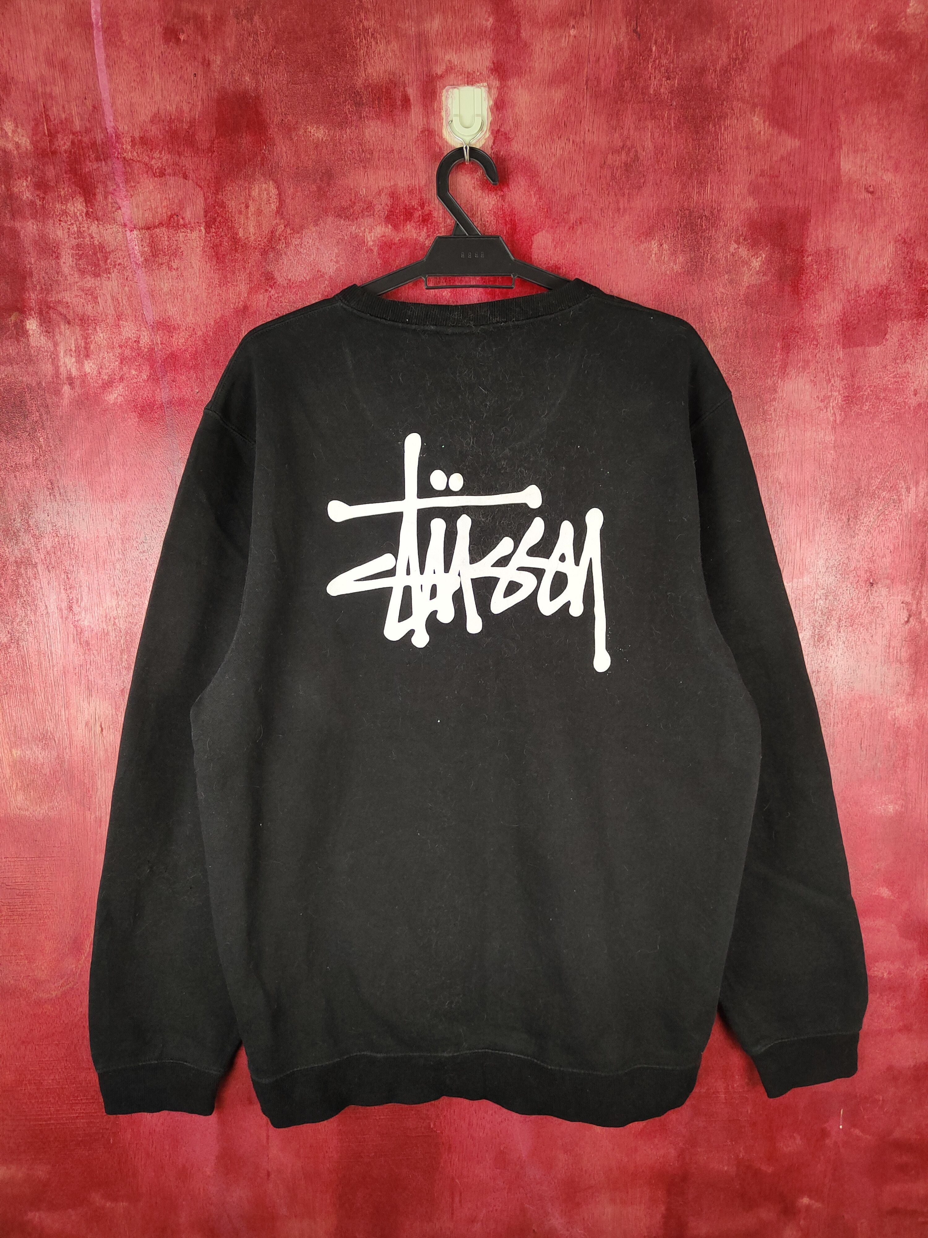 Stussy Stussy spell out Black Sweatshirt #5417 DL Keda 2 Size US XL / EU 56 / 4 - 1 Thumbnail
