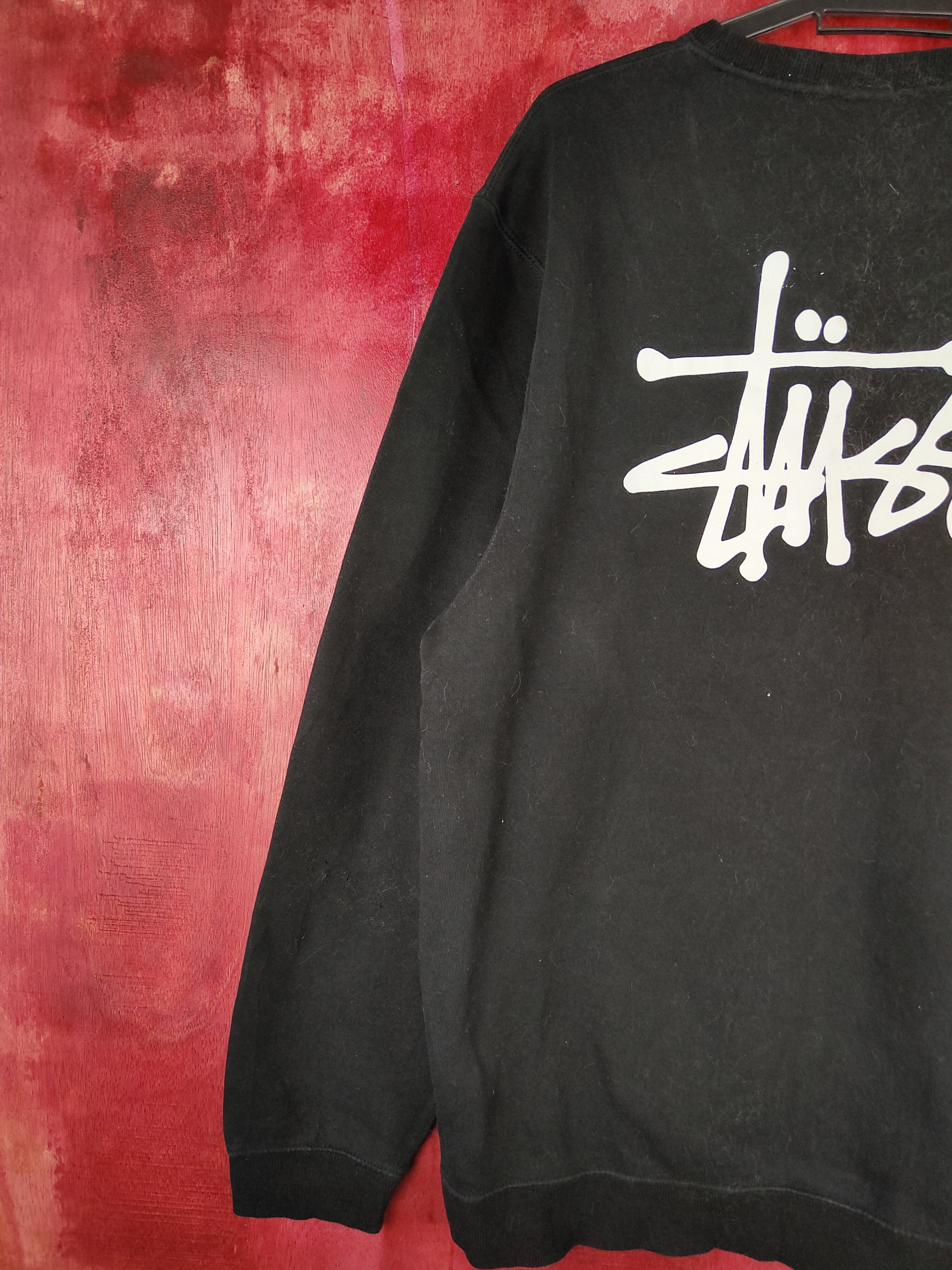 Stussy Stussy spell out Black Sweatshirt #5417 DL Keda 2 Size US XL / EU 56 / 4 - 2 Thumbnail