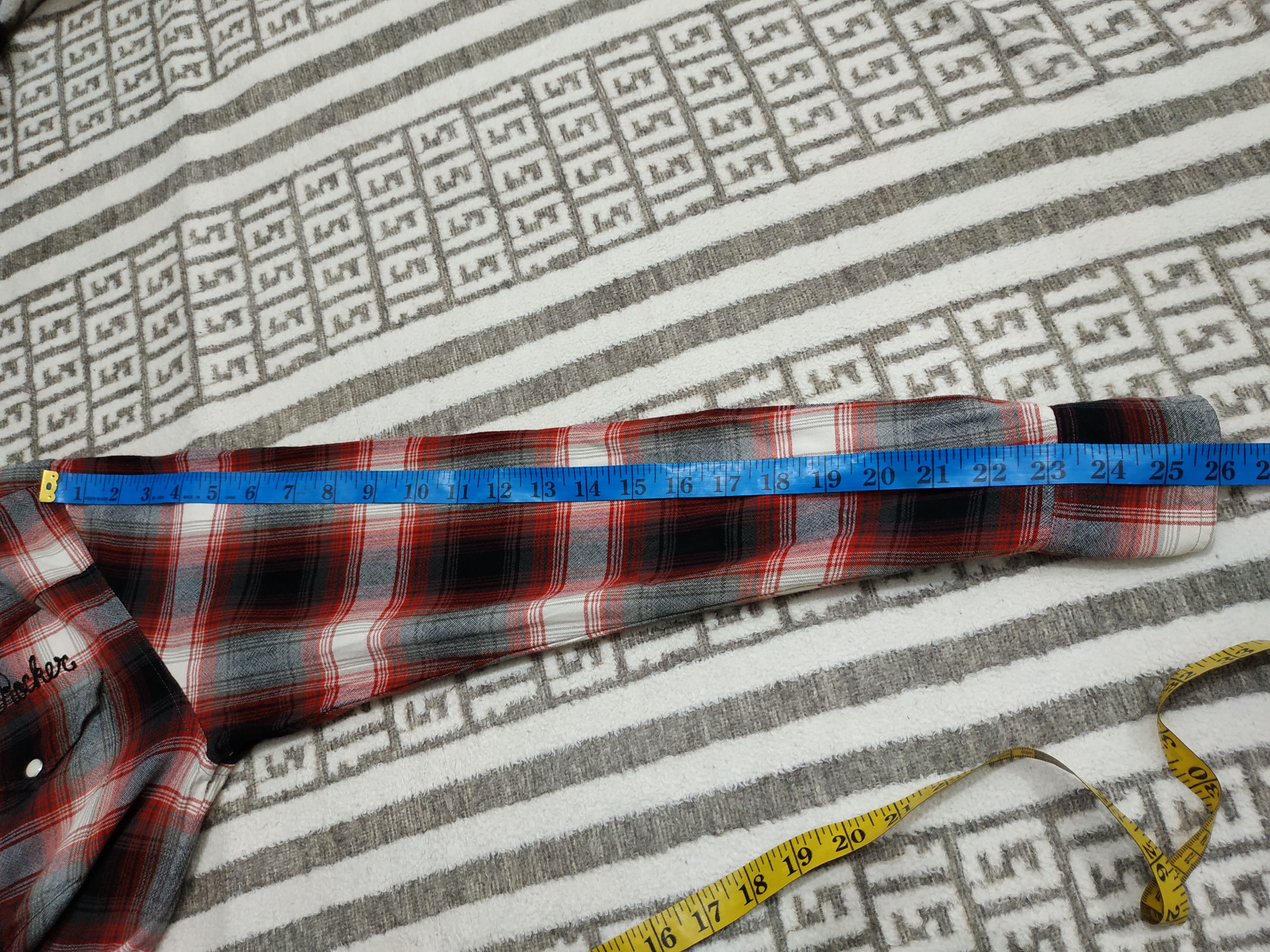 Wacko Maria Fit S to M, Wacko Maria Shadow Plaid Rayon Shirt Size US M / EU 48-50 / 2 - 9 Thumbnail