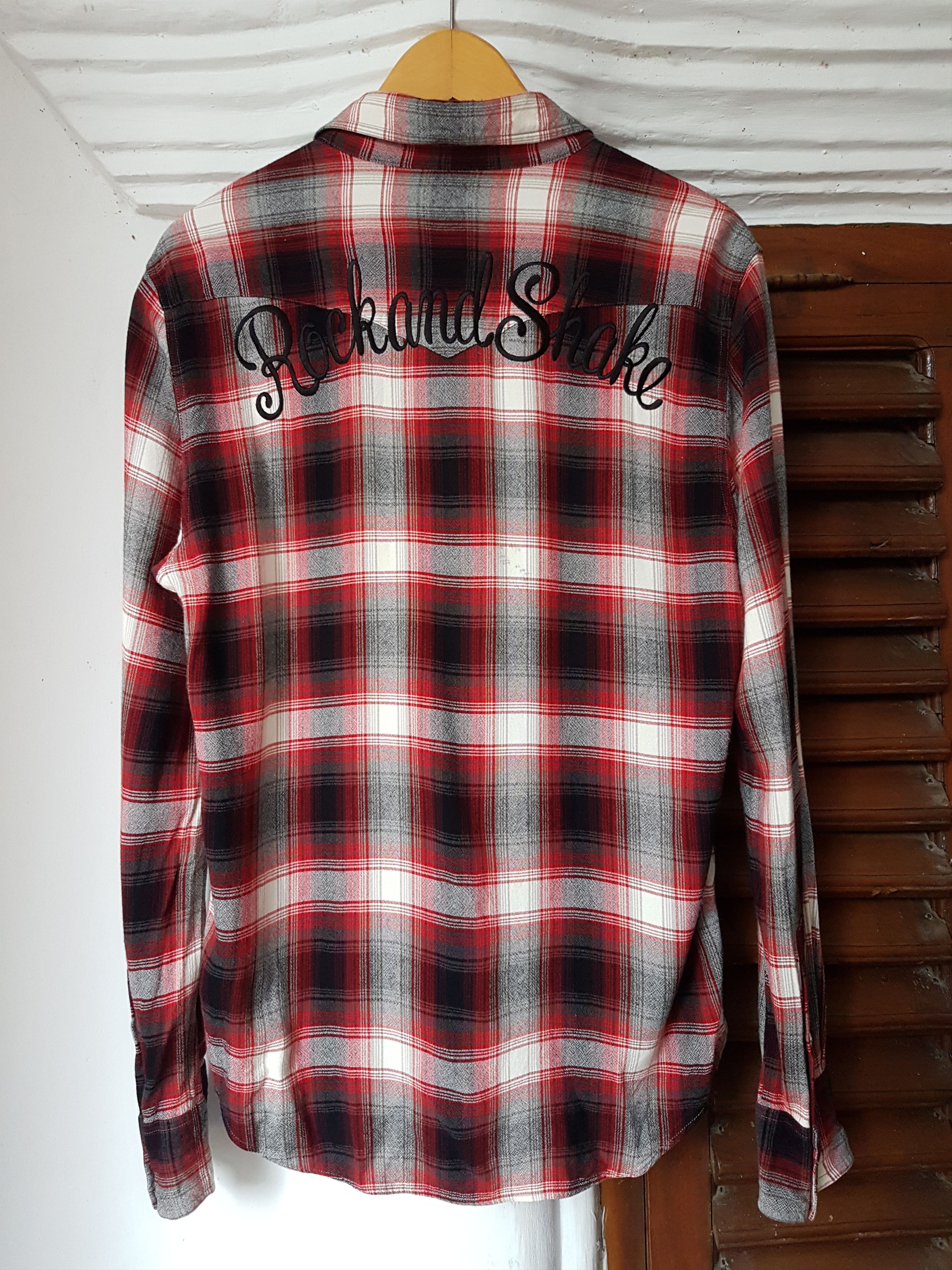 Wacko Maria Fit S to M, Wacko Maria Shadow Plaid Rayon Shirt Size US M / EU 48-50 / 2 - 7 Thumbnail