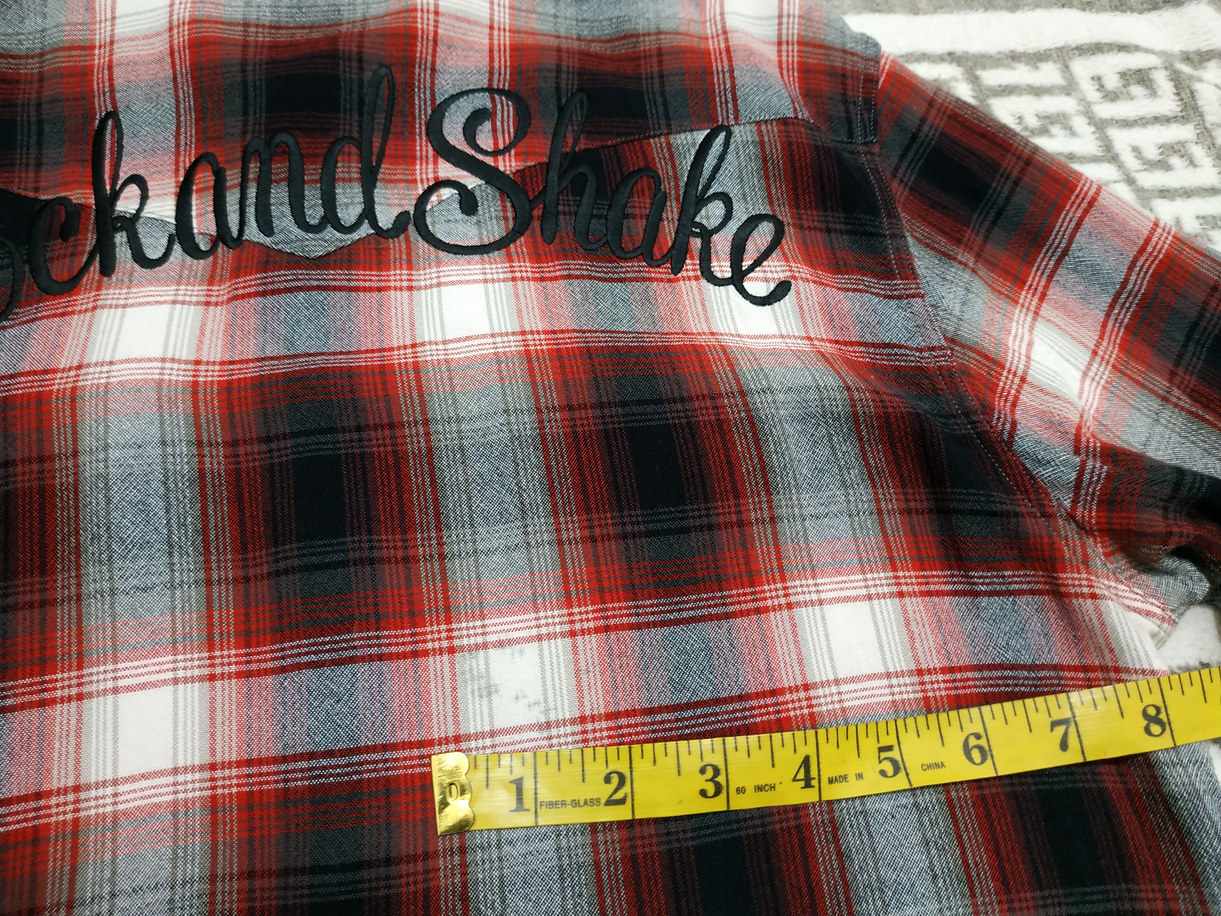 Wacko Maria Fit S to M, Wacko Maria Shadow Plaid Rayon Shirt Size US M / EU 48-50 / 2 - 13 Thumbnail