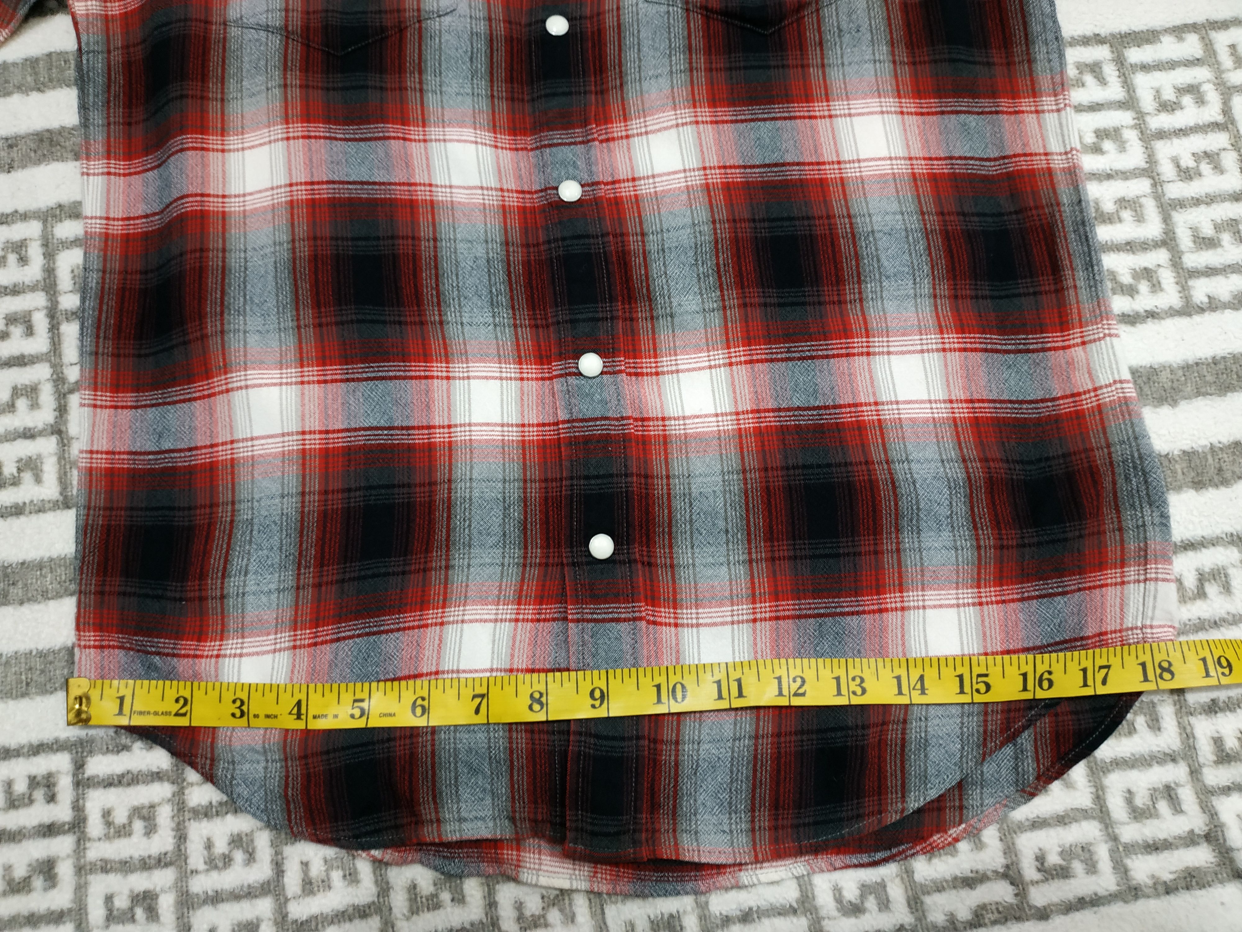 Wacko Maria Fit S to M, Wacko Maria Shadow Plaid Rayon Shirt Size US M / EU 48-50 / 2 - 10 Thumbnail
