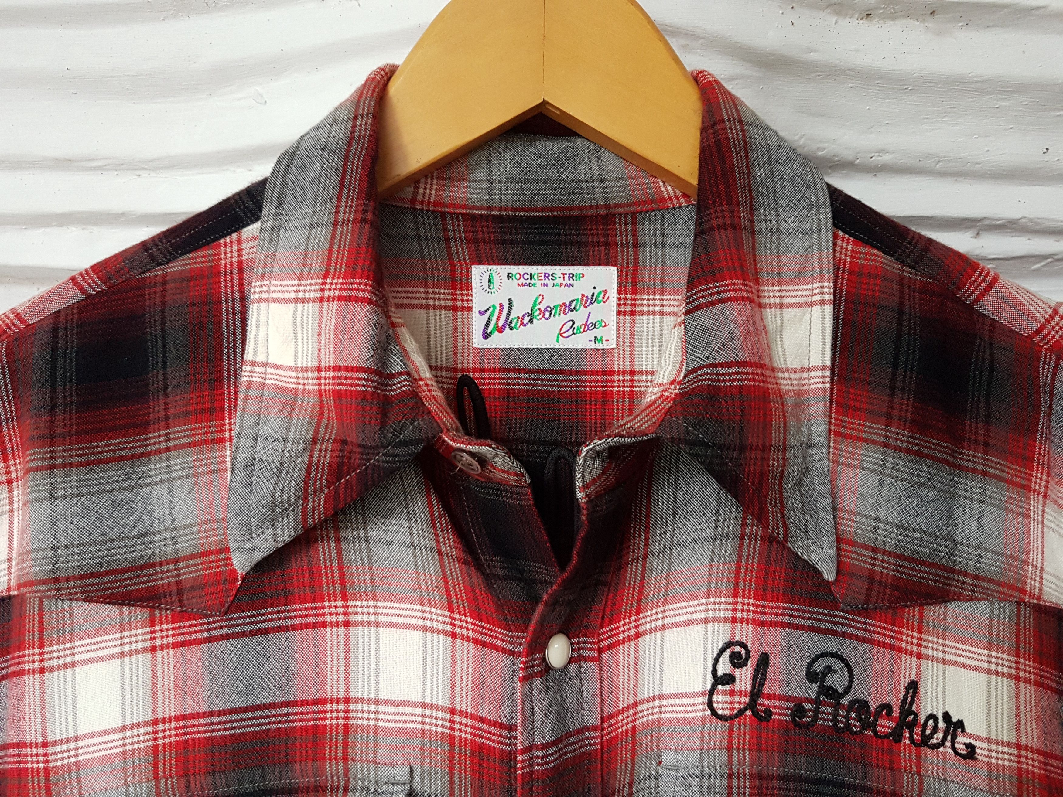 Wacko Maria Fit S to M, Wacko Maria Shadow Plaid Rayon Shirt Size US M / EU 48-50 / 2 - 2 Thumbnail