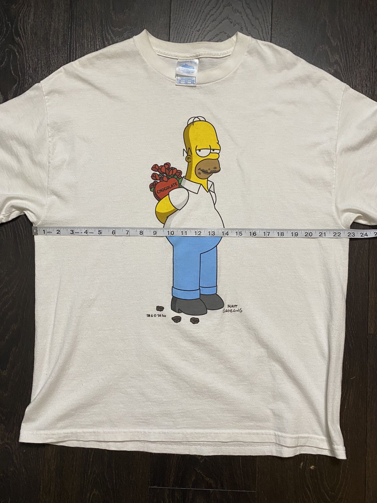 The Simpsons 2004 Homer valentines T-shirt Size US XL / EU 56 / 4 - 6 Thumbnail