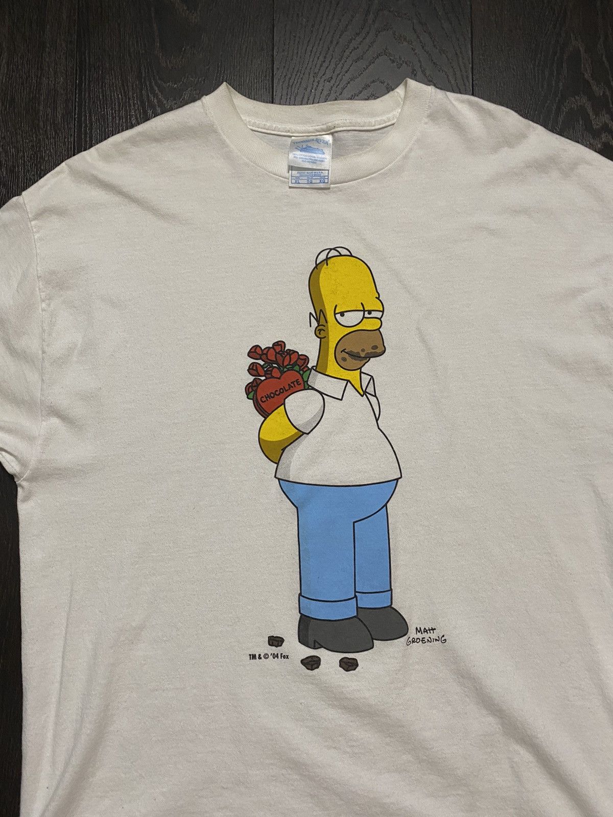 The Simpsons 2004 Homer valentines T-shirt Size US XL / EU 56 / 4 - 2 Thumbnail