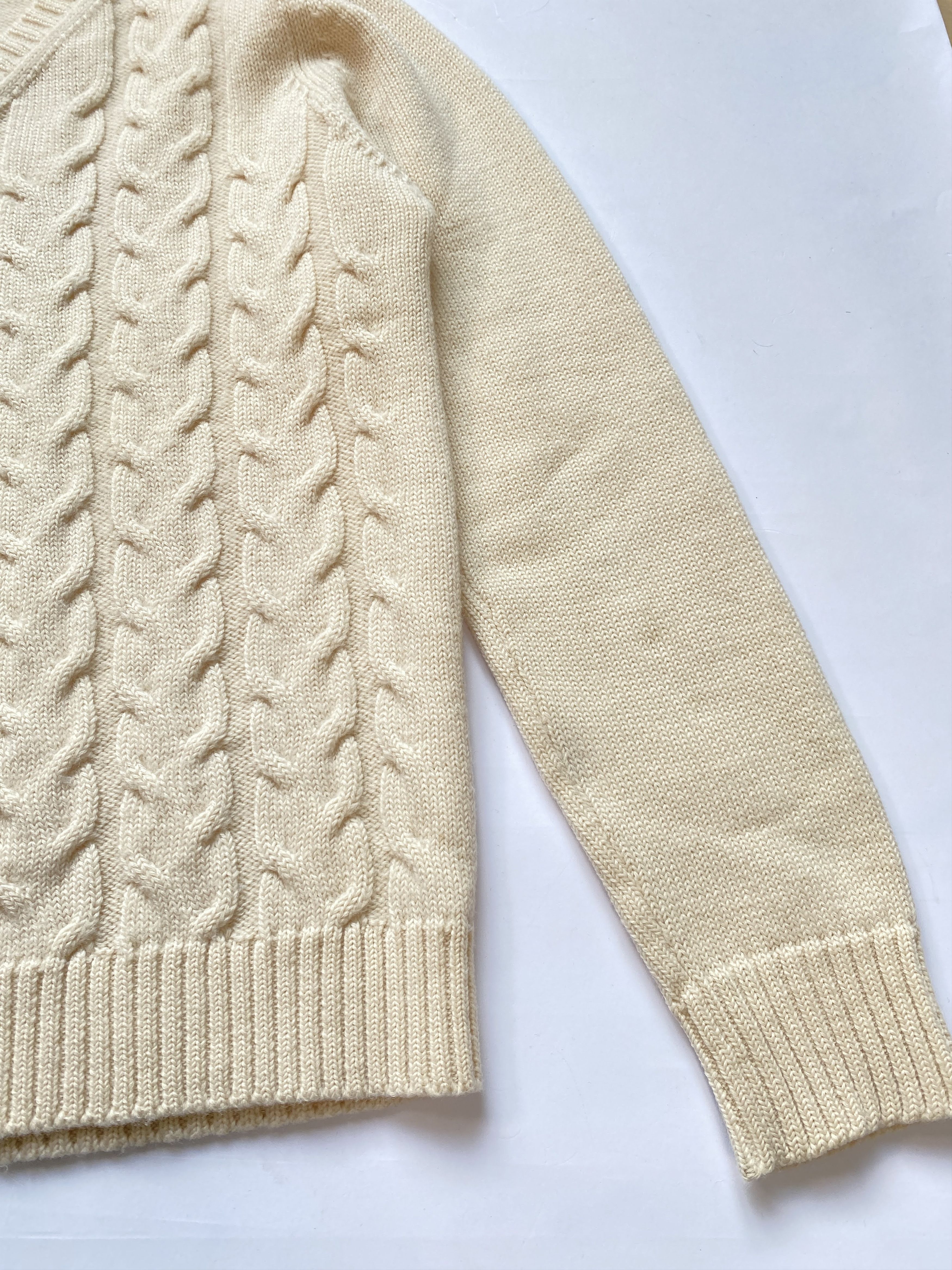 Raf Simons ⚡️QUICK SALE⚡️2003 Raf Simons Cable Knit V Neck Sweater Size US M / EU 48-50 / 2 - 5 Thumbnail