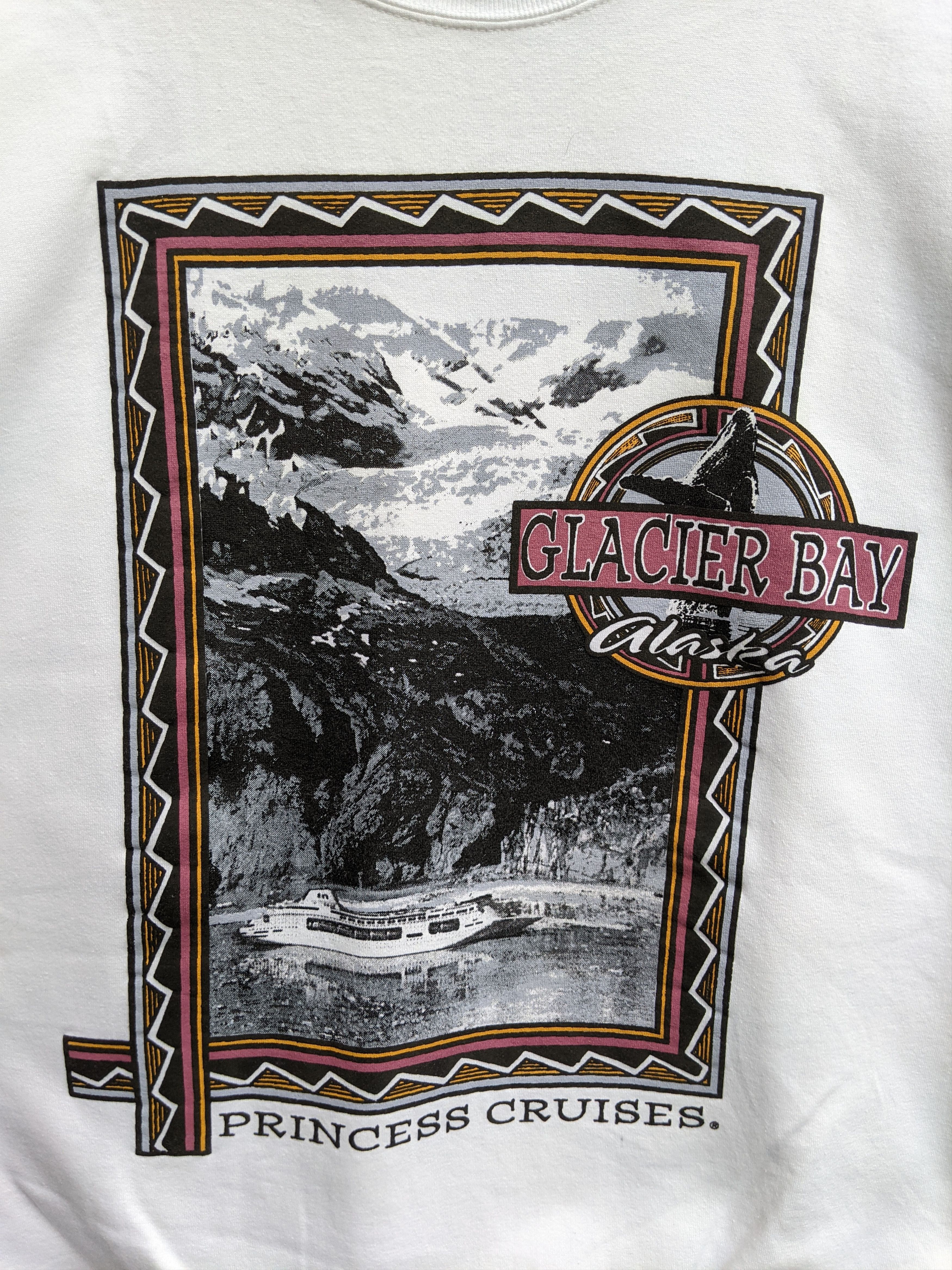 Vintage Vintage Glacier Bay Alaska Princess Cruise Sweatshirt Size US M / EU 48-50 / 2 - 3 Thumbnail