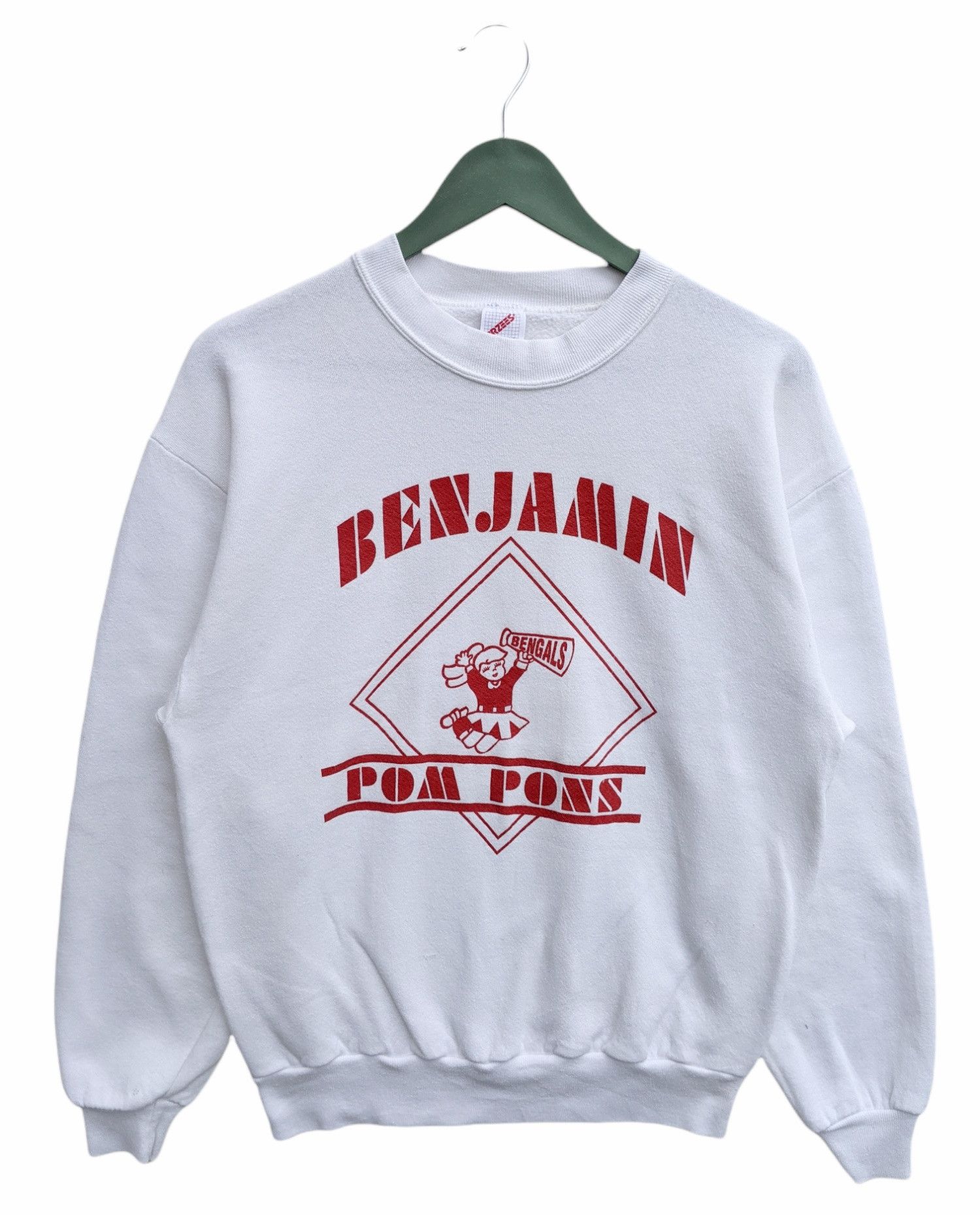 Jerzees × NFL Vintage 90s Benjamin Pom Pons Sweatshirt Size US M / EU 48-50 / 2 - 1 Thumbnail