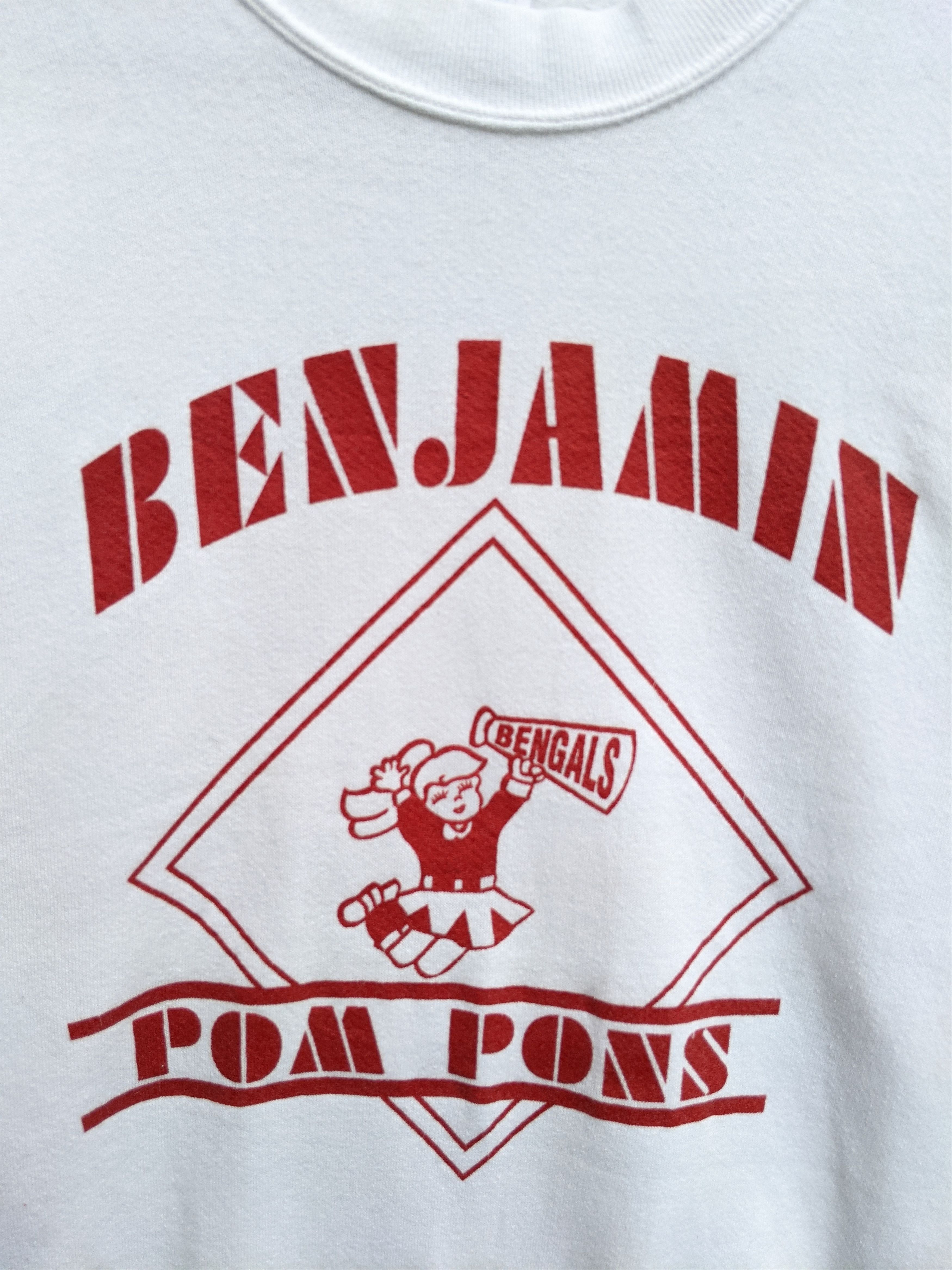 Jerzees × NFL Vintage 90s Benjamin Pom Pons Sweatshirt Size US M / EU 48-50 / 2 - 3 Thumbnail