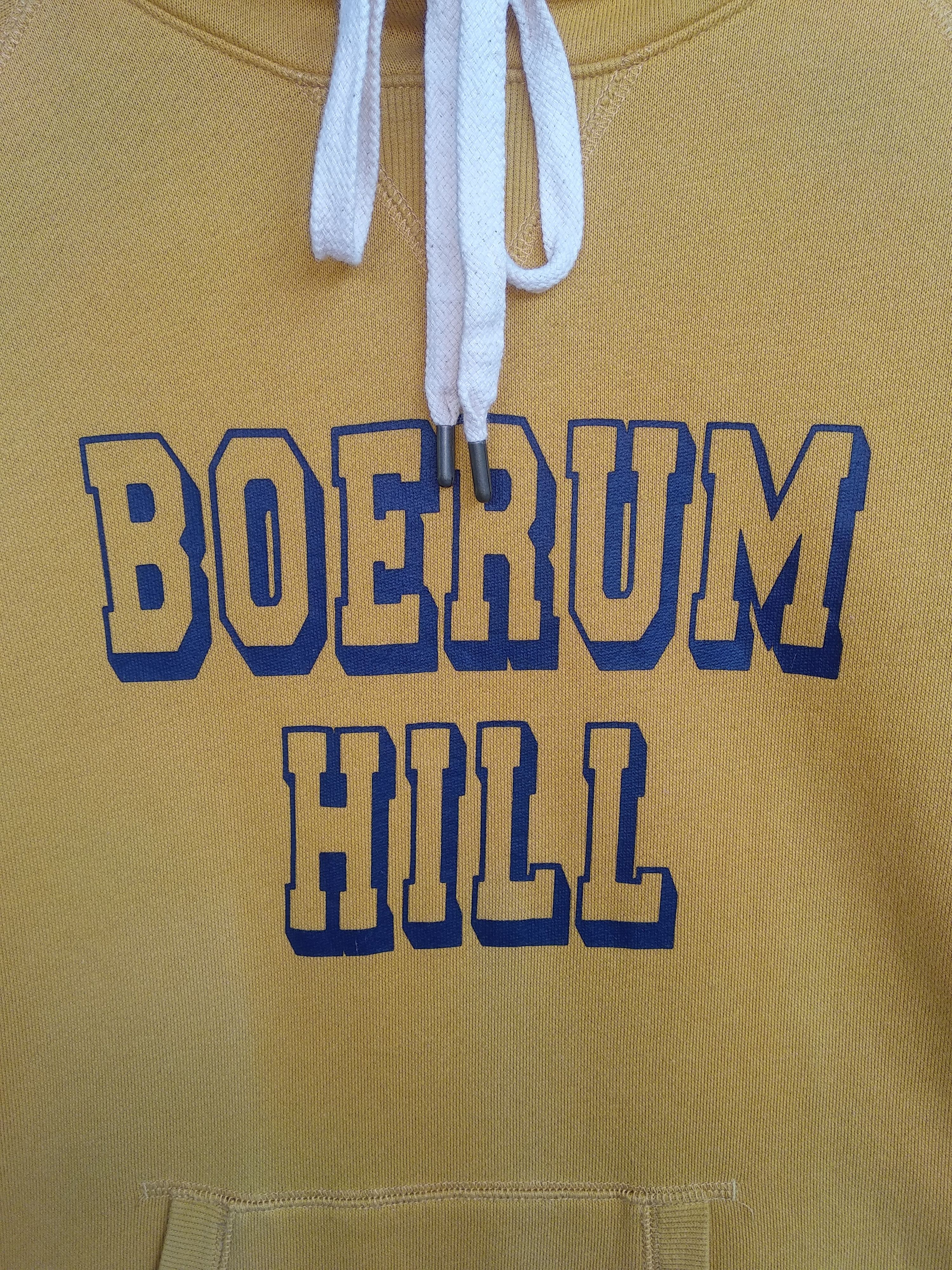 Japanese Brand × Vintage Back Number Boerum Hill Hoodie/Size L/Yellow Colour. Size US L / EU 52-54 / 3 - 3 Thumbnail
