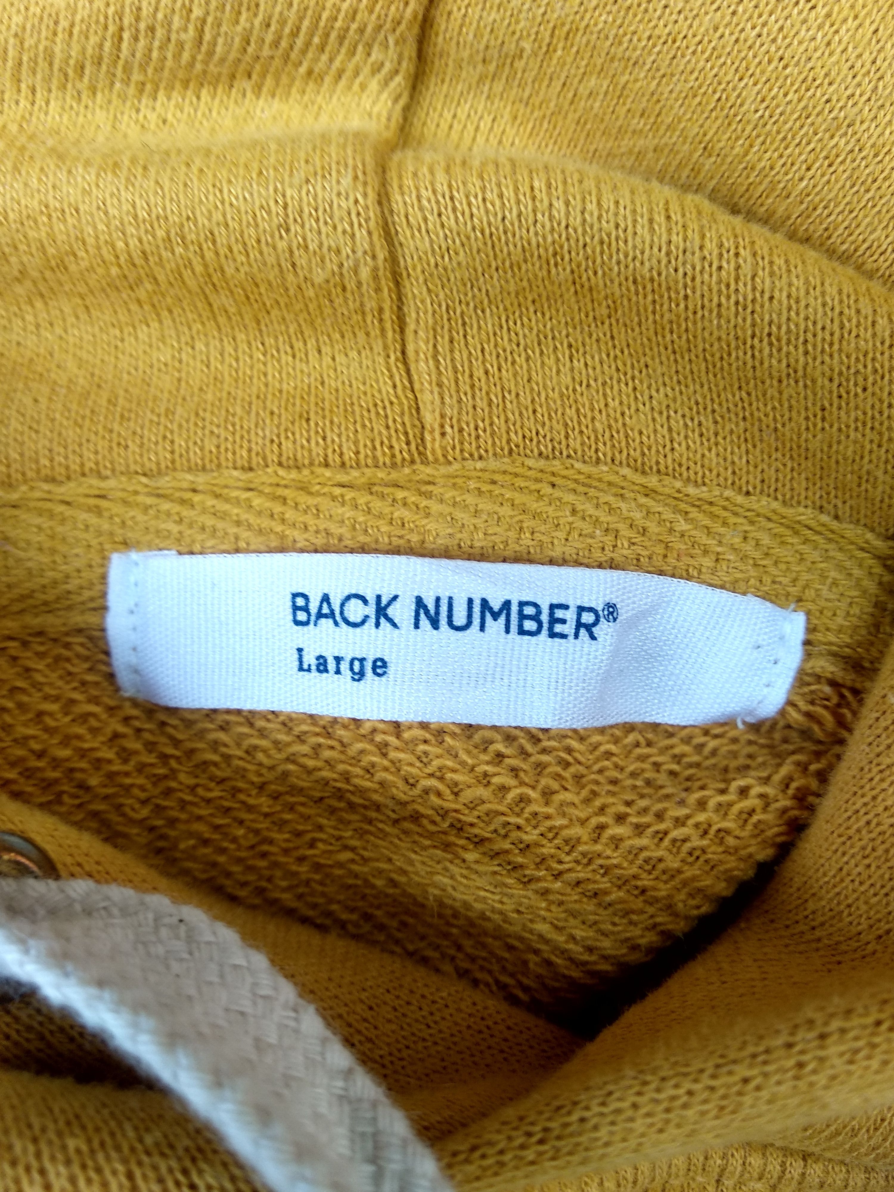 Japanese Brand × Vintage Back Number Boerum Hill Hoodie/Size L/Yellow Colour. Size US L / EU 52-54 / 3 - 4 Thumbnail