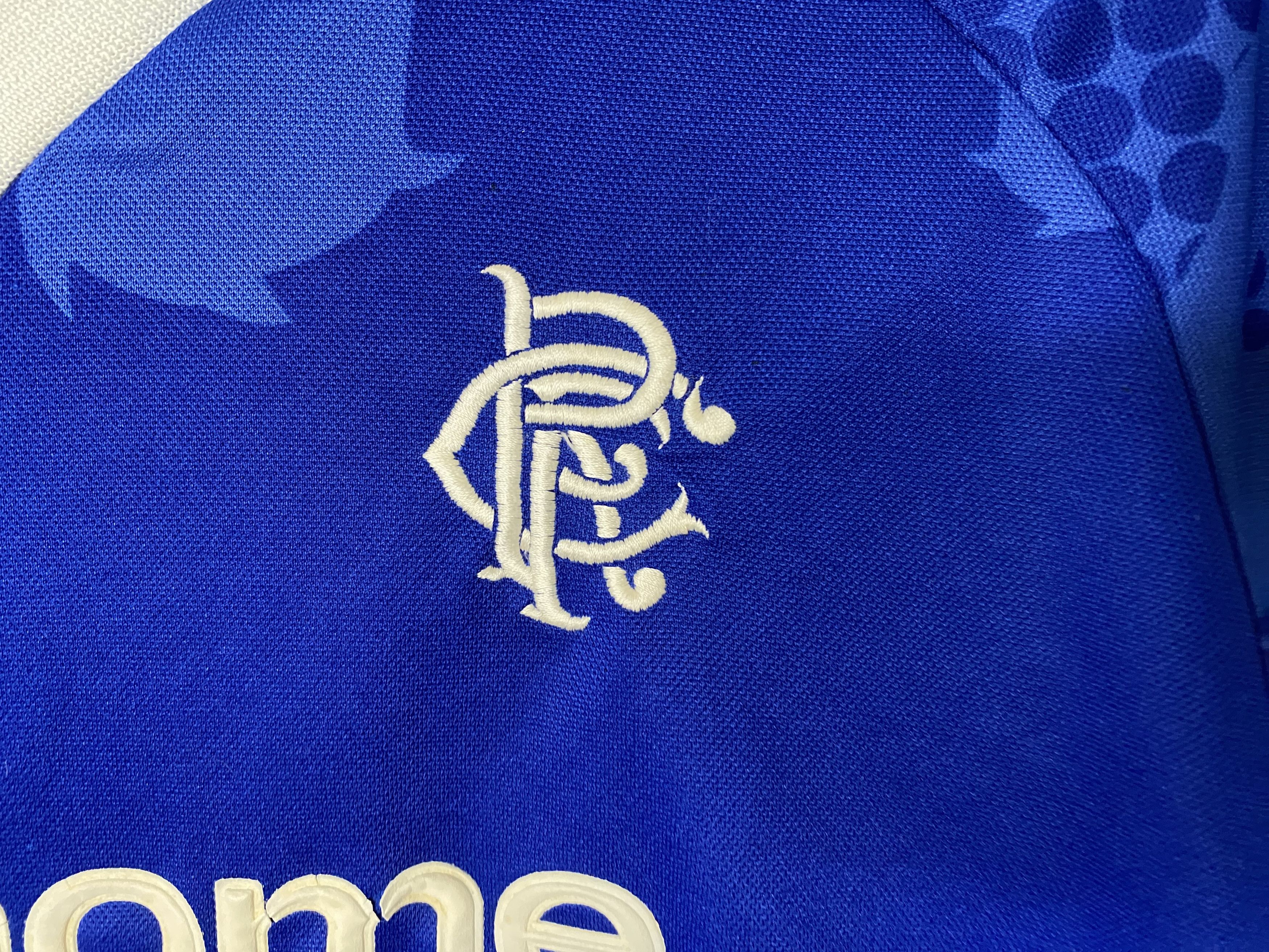Diadora × Vintage RANGERS 2002 2003 HOME FOOTBALL SHIRT SOCCER JERSEY DIADORA Size US S / EU 44-46 / 1 - 3 Thumbnail