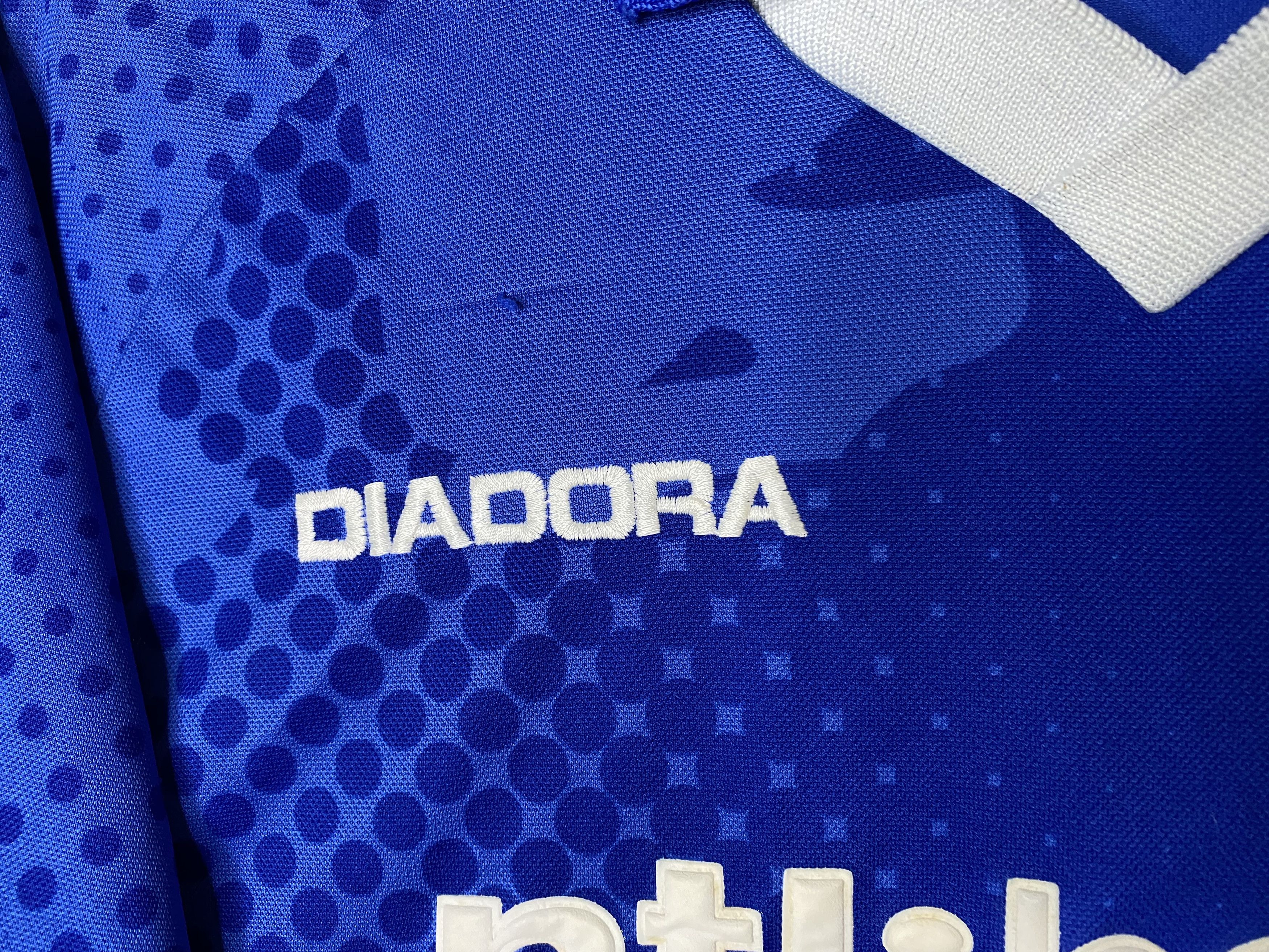 Diadora × Vintage RANGERS 2002 2003 HOME FOOTBALL SHIRT SOCCER JERSEY DIADORA Size US S / EU 44-46 / 1 - 4 Thumbnail