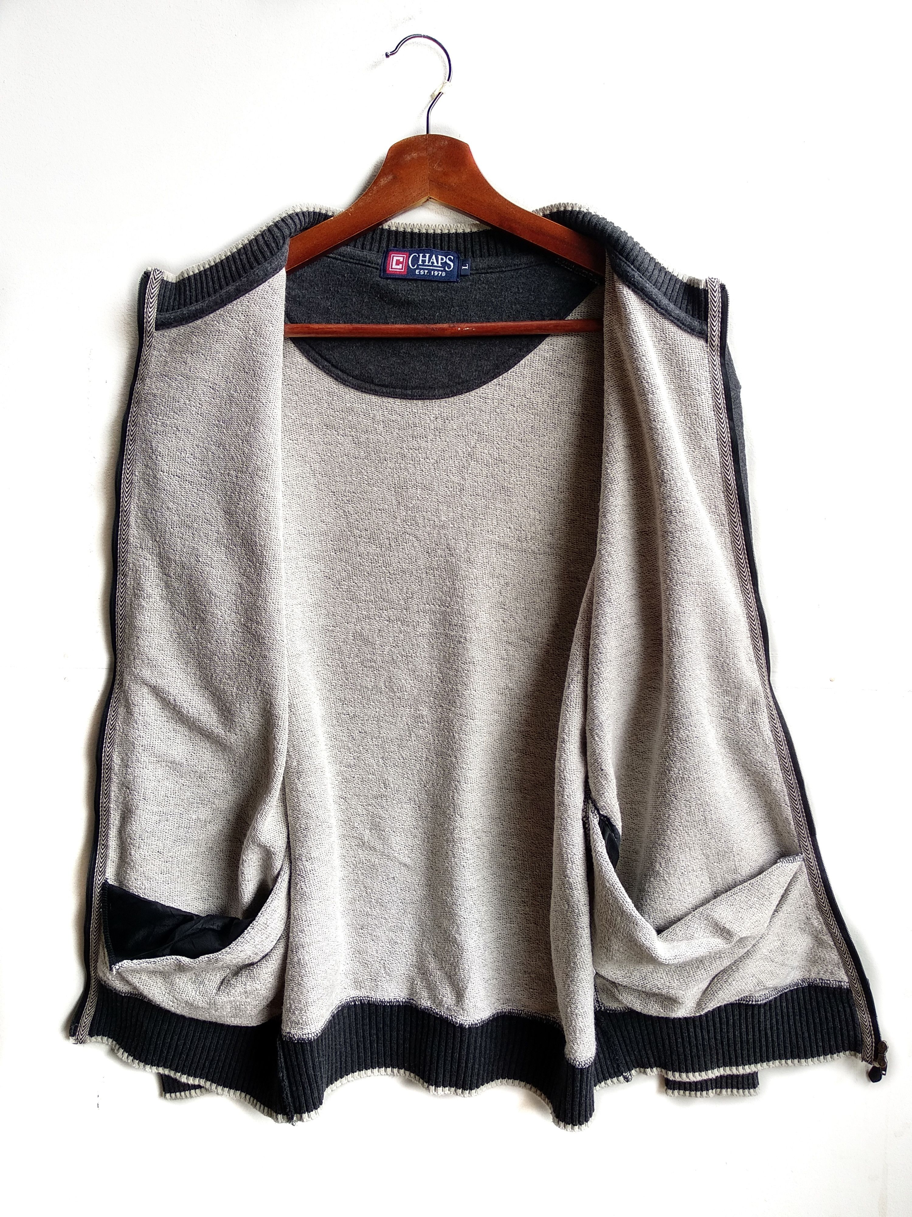 Chaps × Vintage Vintage Full Zipper Chaps Sweater/Size L/Gray Colour Size US L / EU 52-54 / 3 - 3 Thumbnail